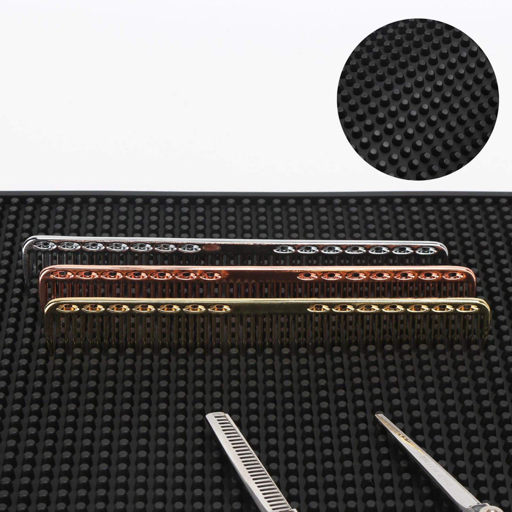 Eson - Barber Tool Mat Station Organiser Mat Flexible Rubber & Anti-Slip 45x25cm