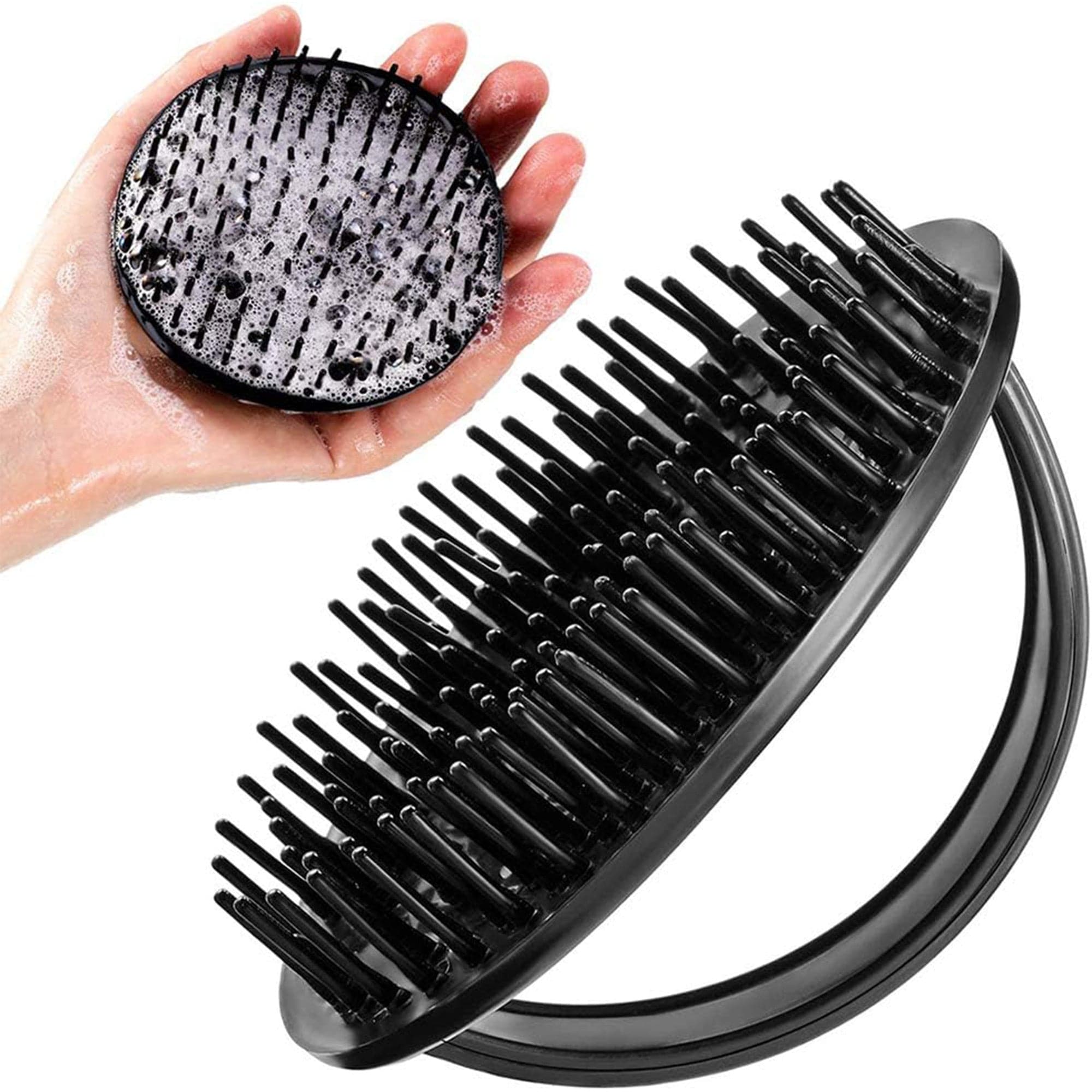 Eson - Hair Massage Brush 8x5cm (Black)