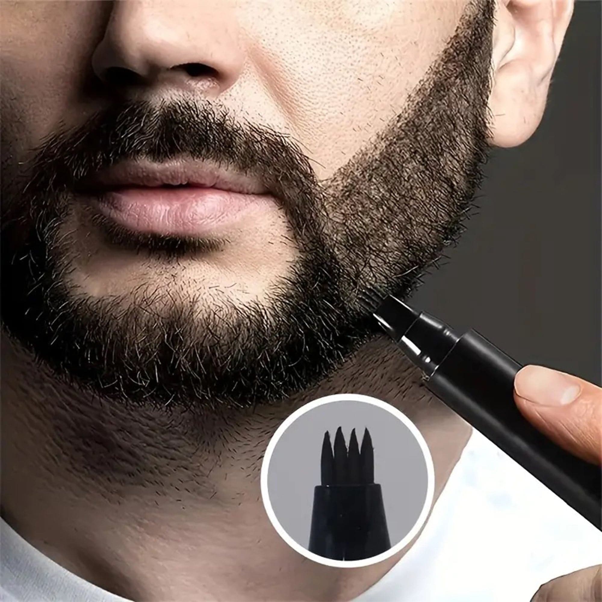 Bunee - 4-Tips Beard Pen (Black) 5g