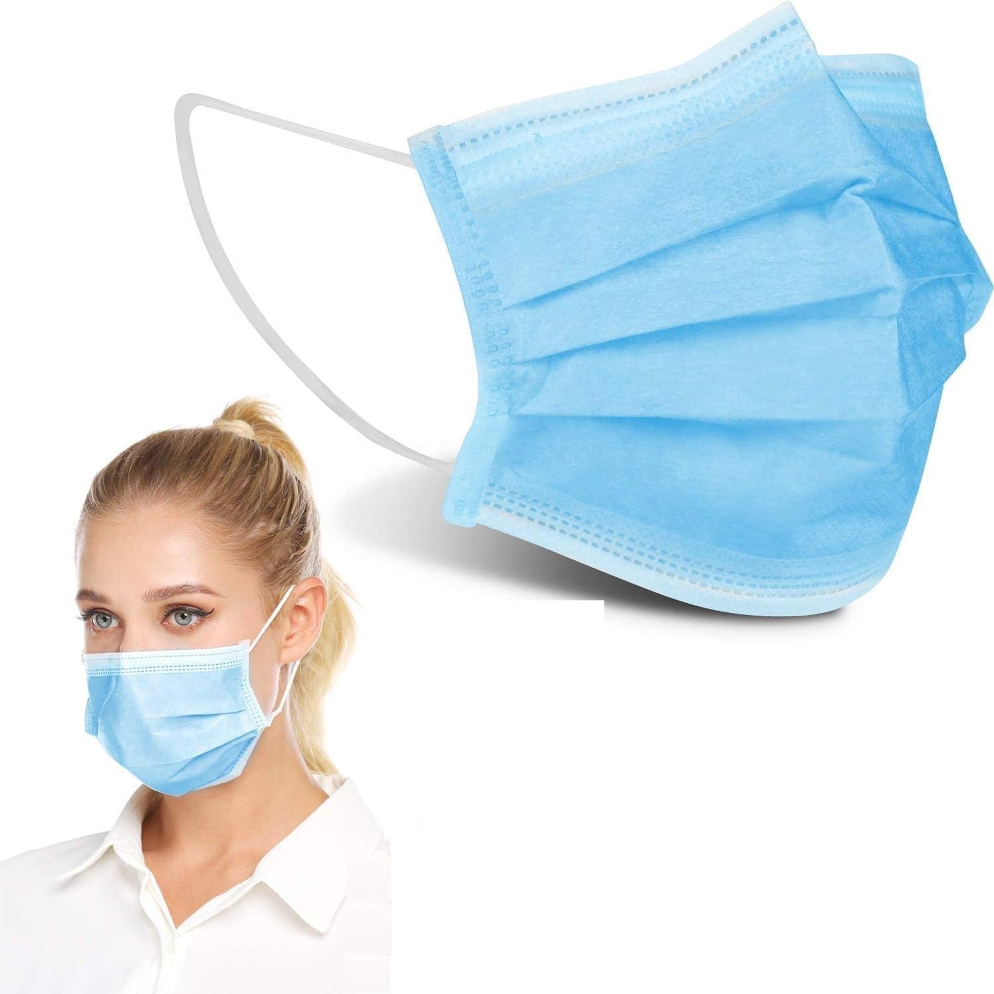 Eson - Disposable 3-Ply Protective Face Masks 50pcs