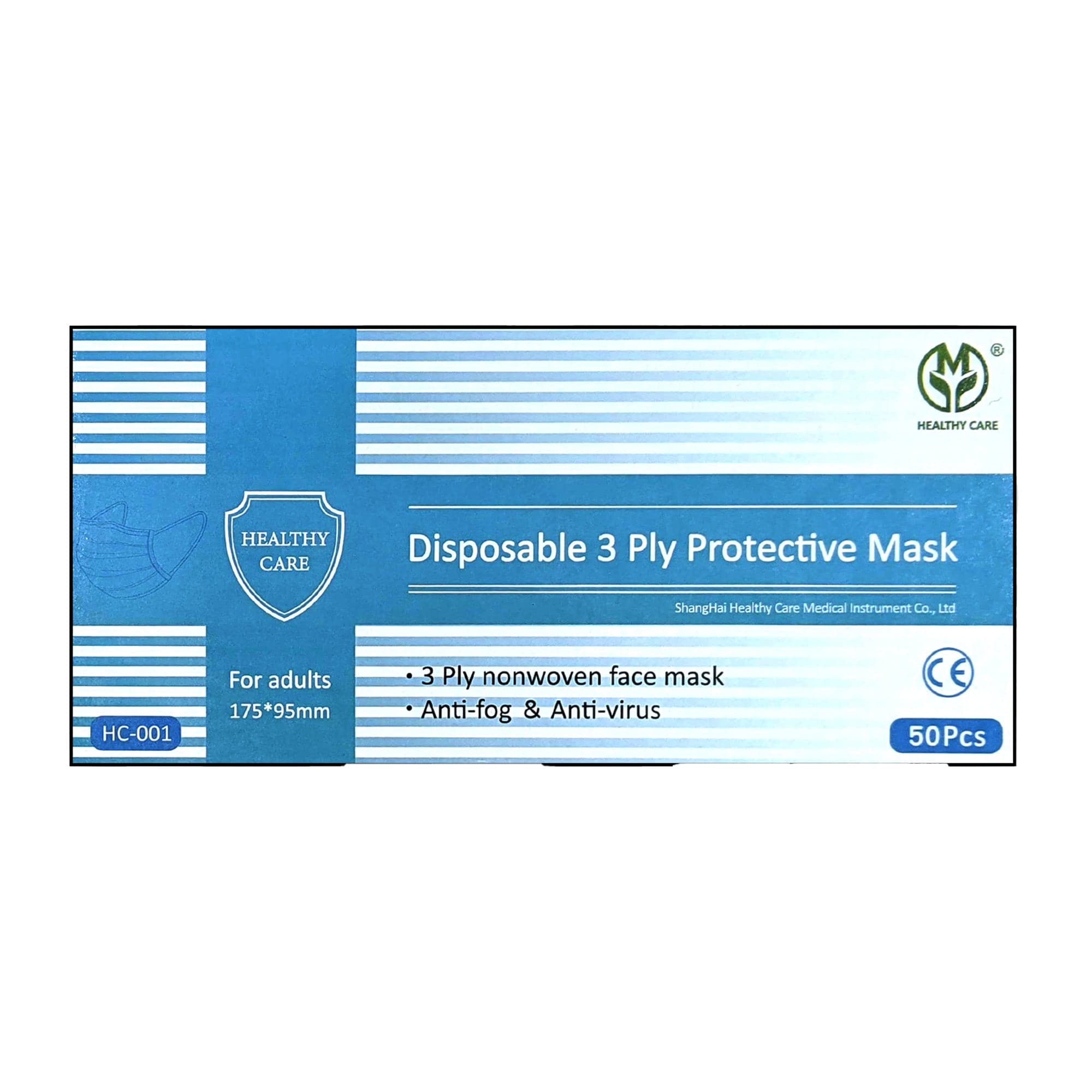 Eson - Disposable 3-Ply Protective Face Masks 50pcs