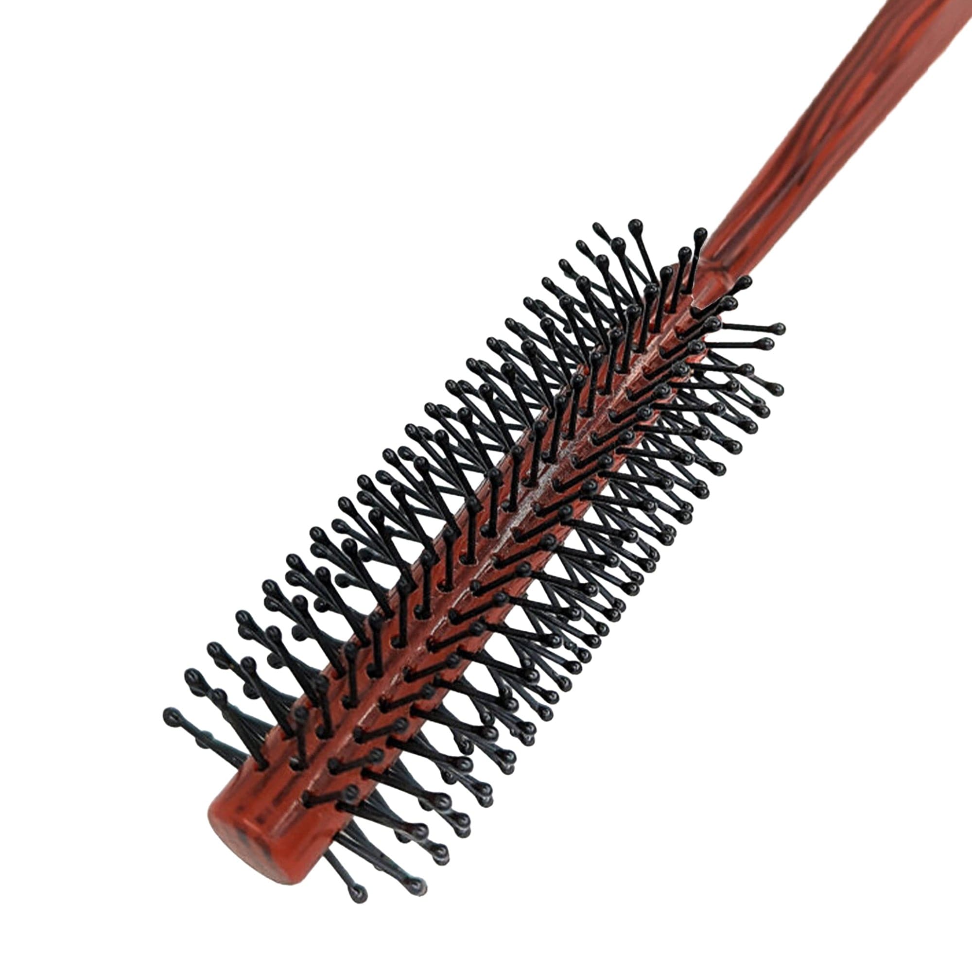 Eson - Round Hair Brush Faux Wood Square Handle 21x4cm