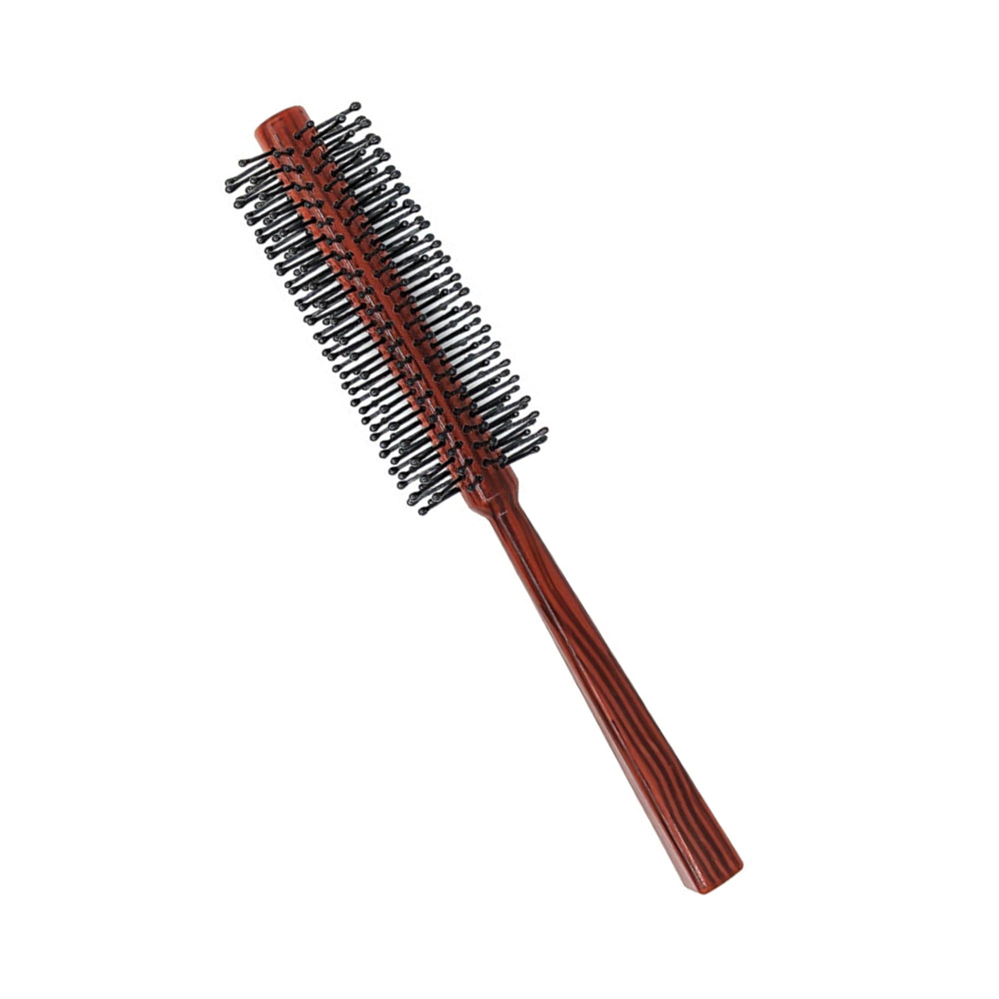 Eson - Round Hair Brush Faux Wood Square Handle 21x4cm