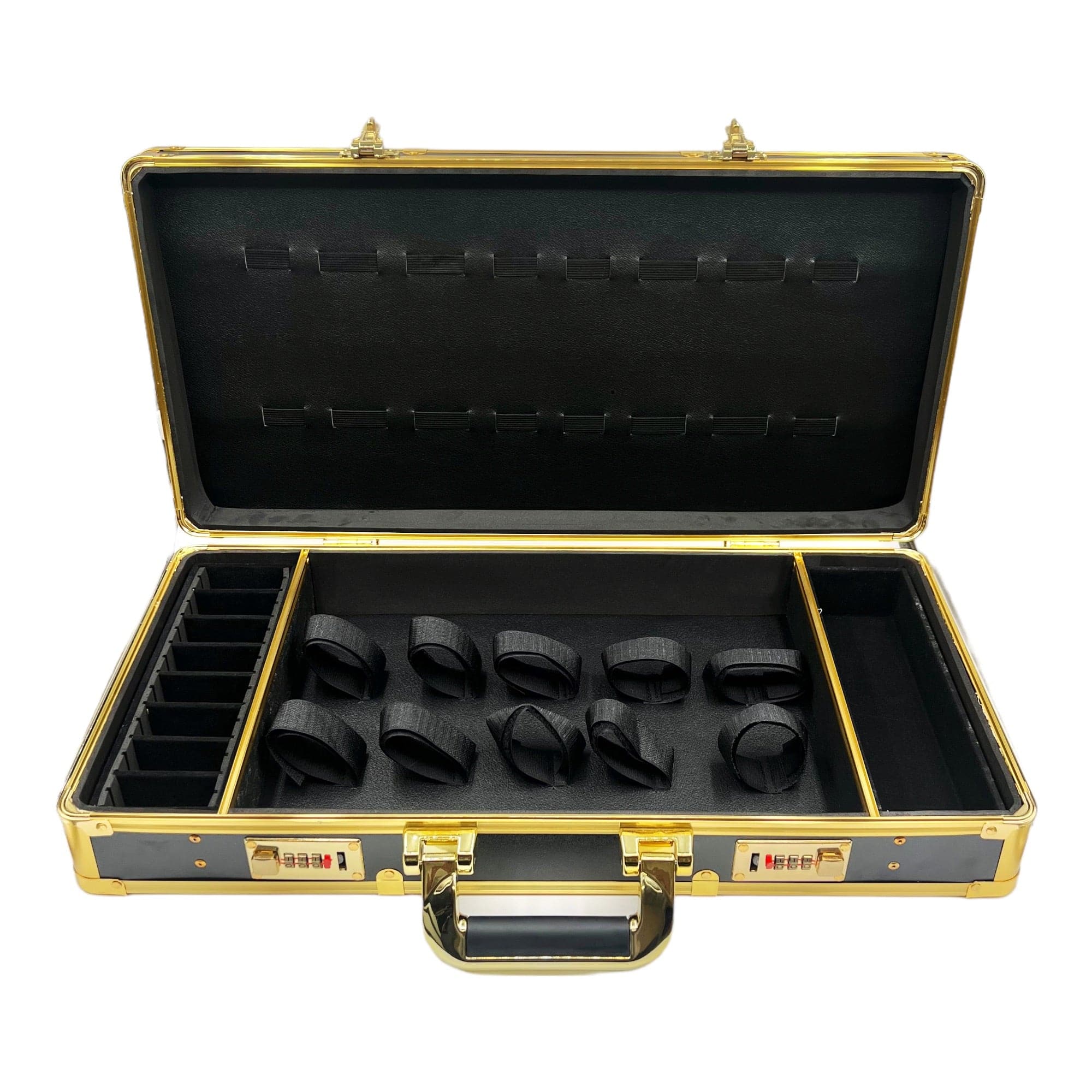 Eson - Barber Tools Carry Case Gold Aluminum Frame With Lock