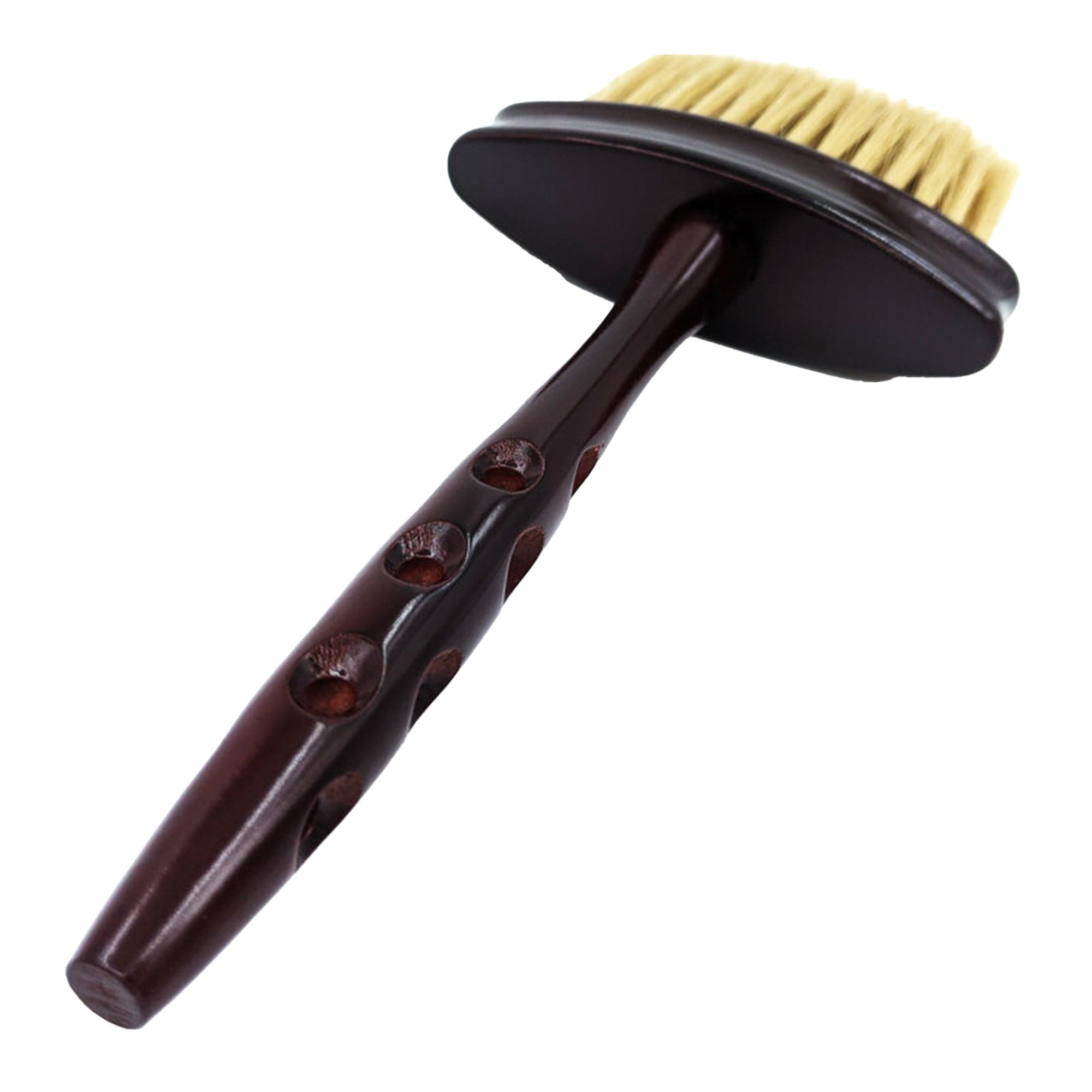 Eson - Long Handle Wooden Neck Duster Brush 25x10cm (Brown) - Eson Direct