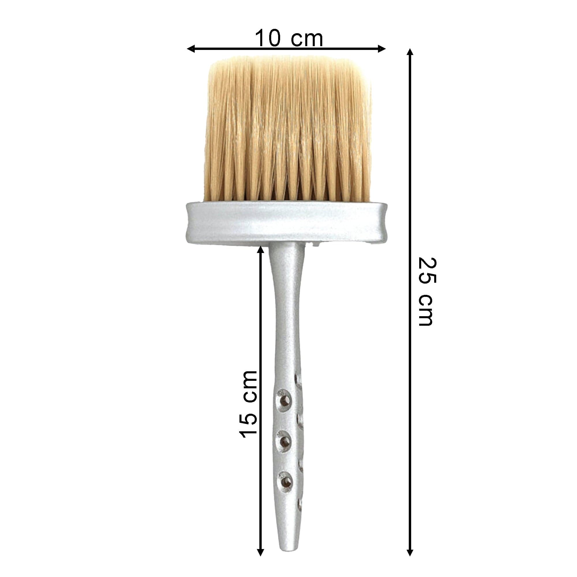 Eson - Long Handle Wooden Neck Duster Brush 25x10cm (Silver) - Eson Direct