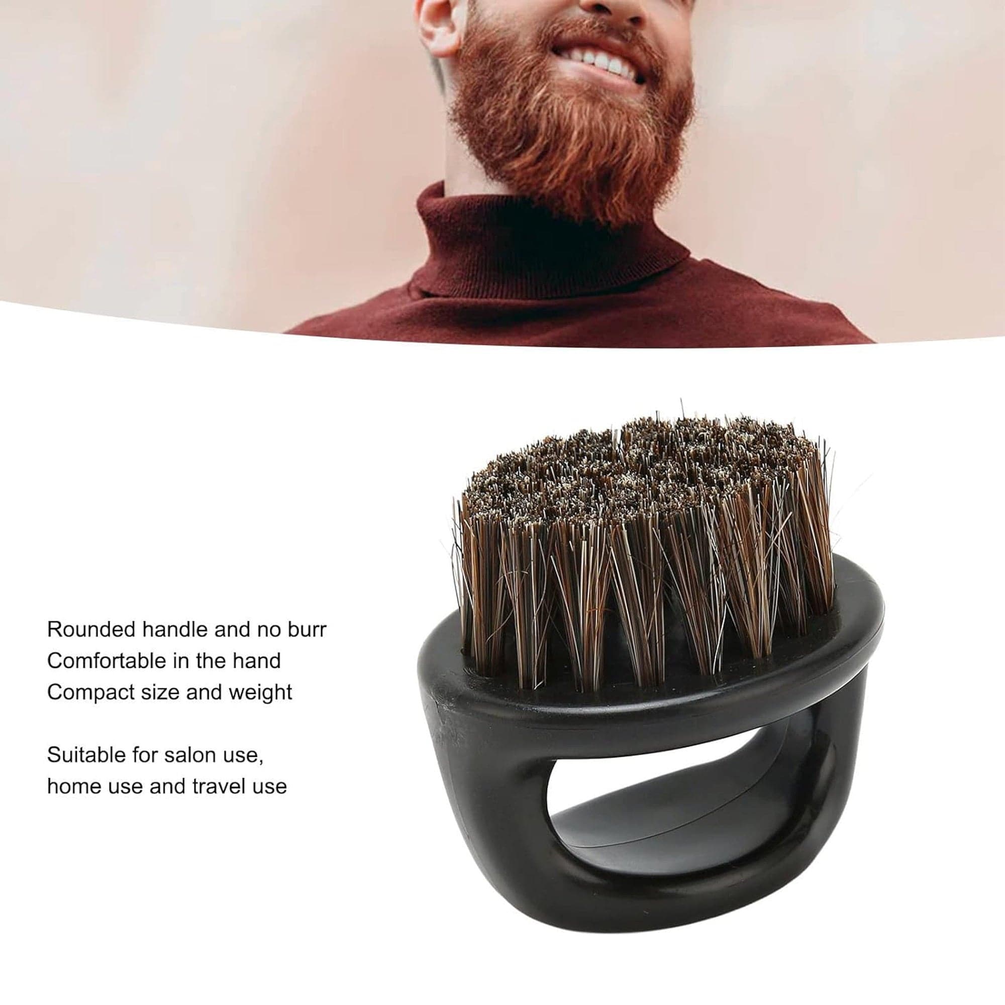 Eson - Finger Beard Brush 6x6cm (Black) - Eson Direct