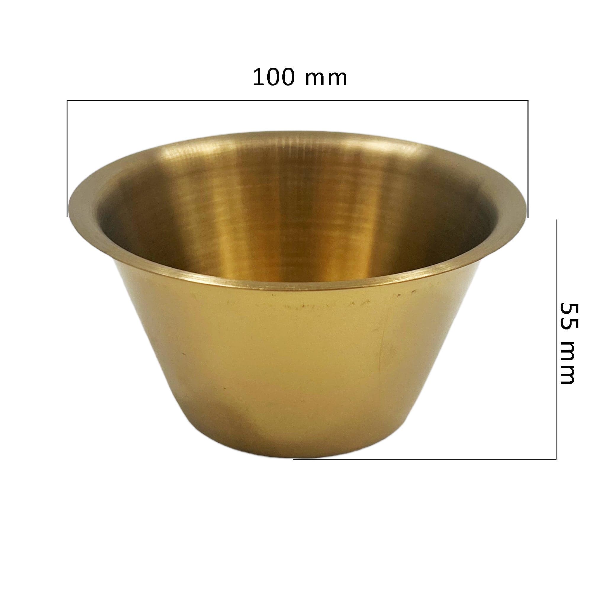 Eson - Stainless Steel Shaving Bowl Cup Gold 5.5x10cm - Eson Direct