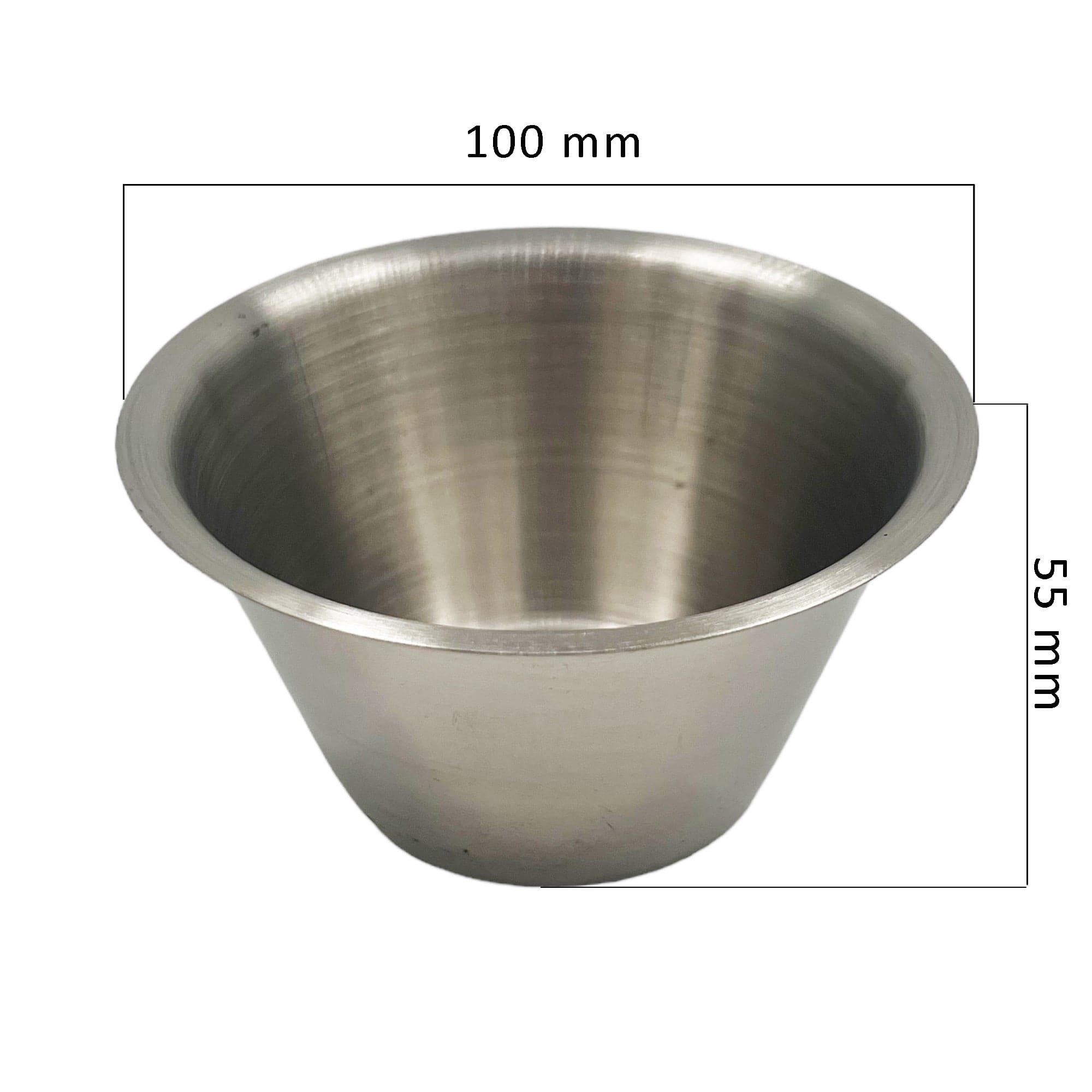 Eson - Stainless Steel Shaving Bowl Cup Silver 5.5x10cm - Eson Direct