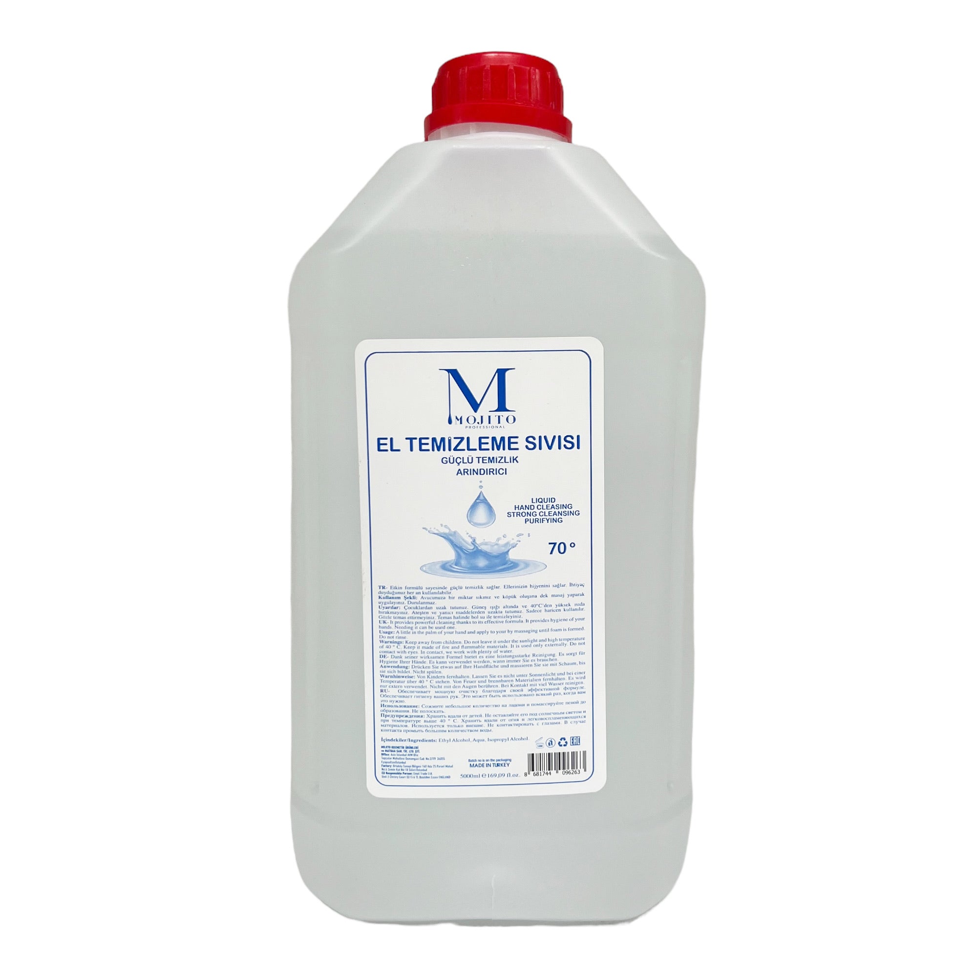 Mojito - Hand Cleansing Gel 70% Alcohol 5000ml