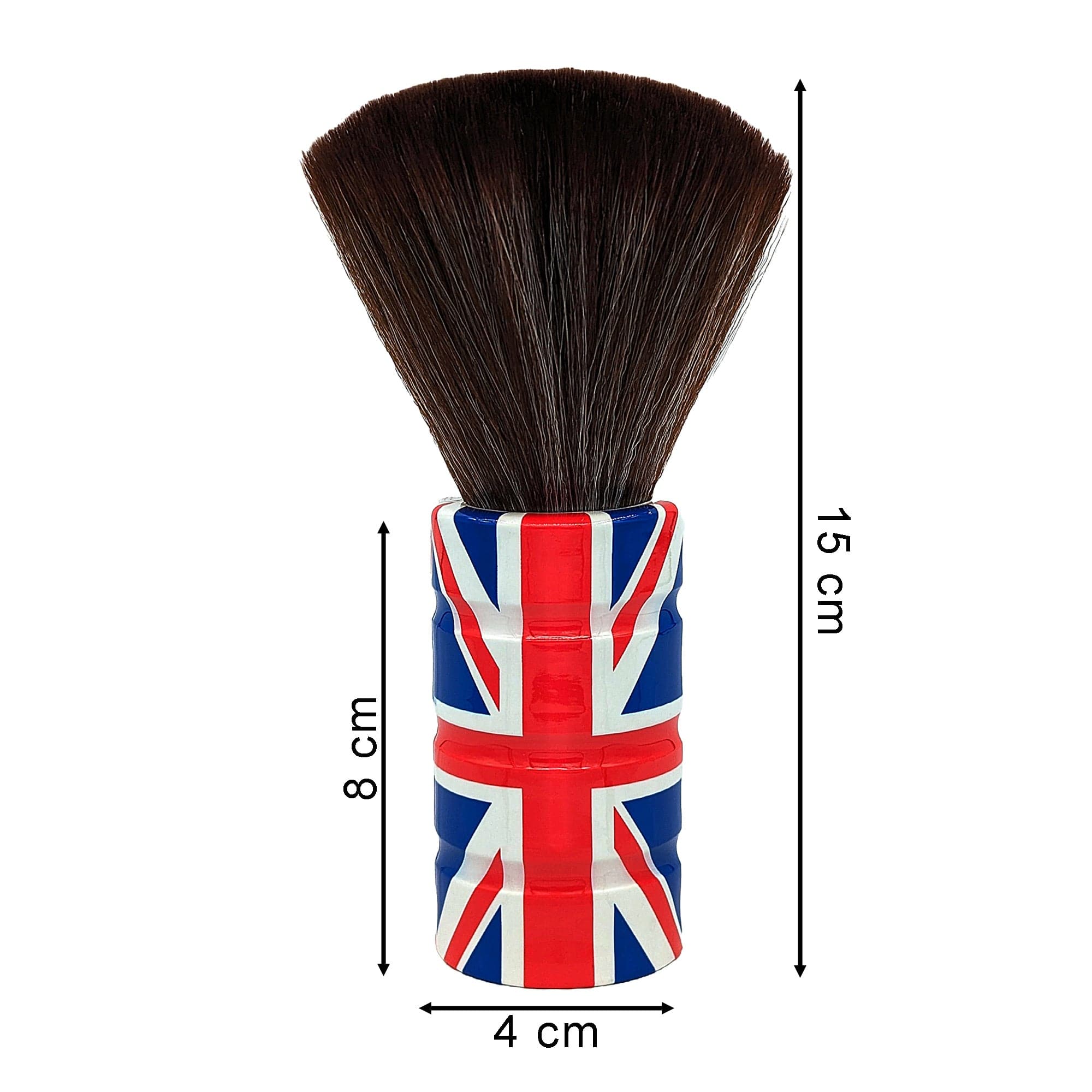 Eson - Barber Neck Brush Union Jack British Flag Barrel Handle 15x5cm