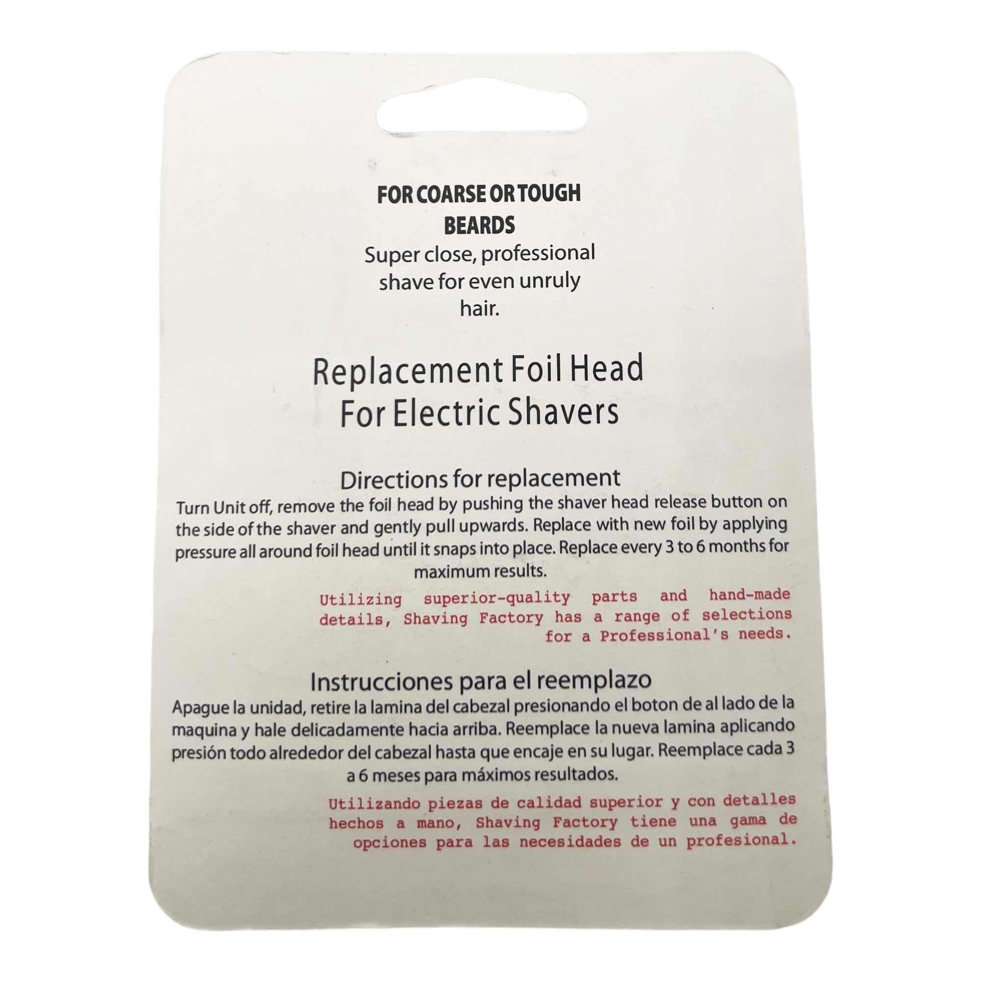 Eson - Replacement Foil Head For Electric Shavers