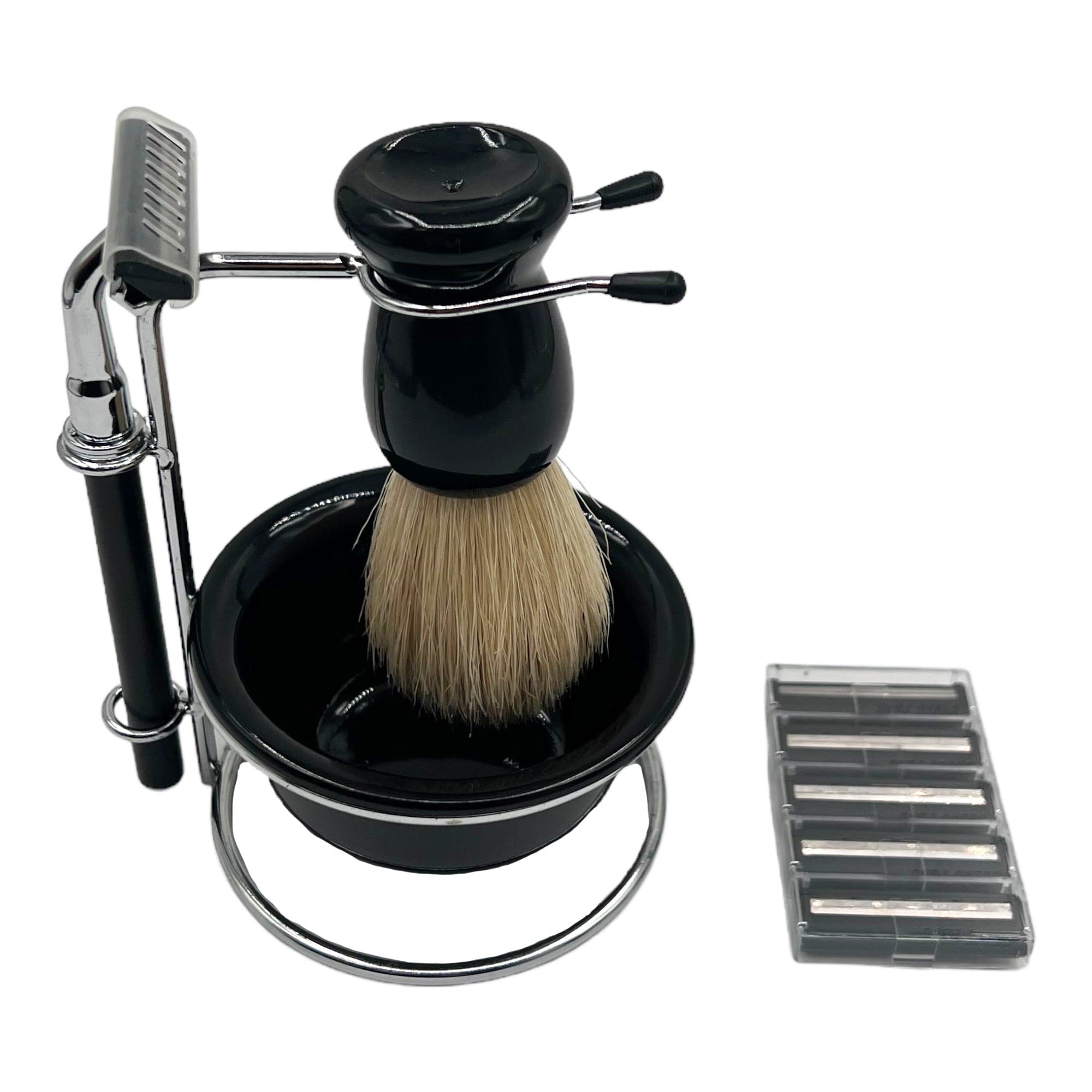 Eson - Shaving Kit Razor Brush Bowl Stand Holder