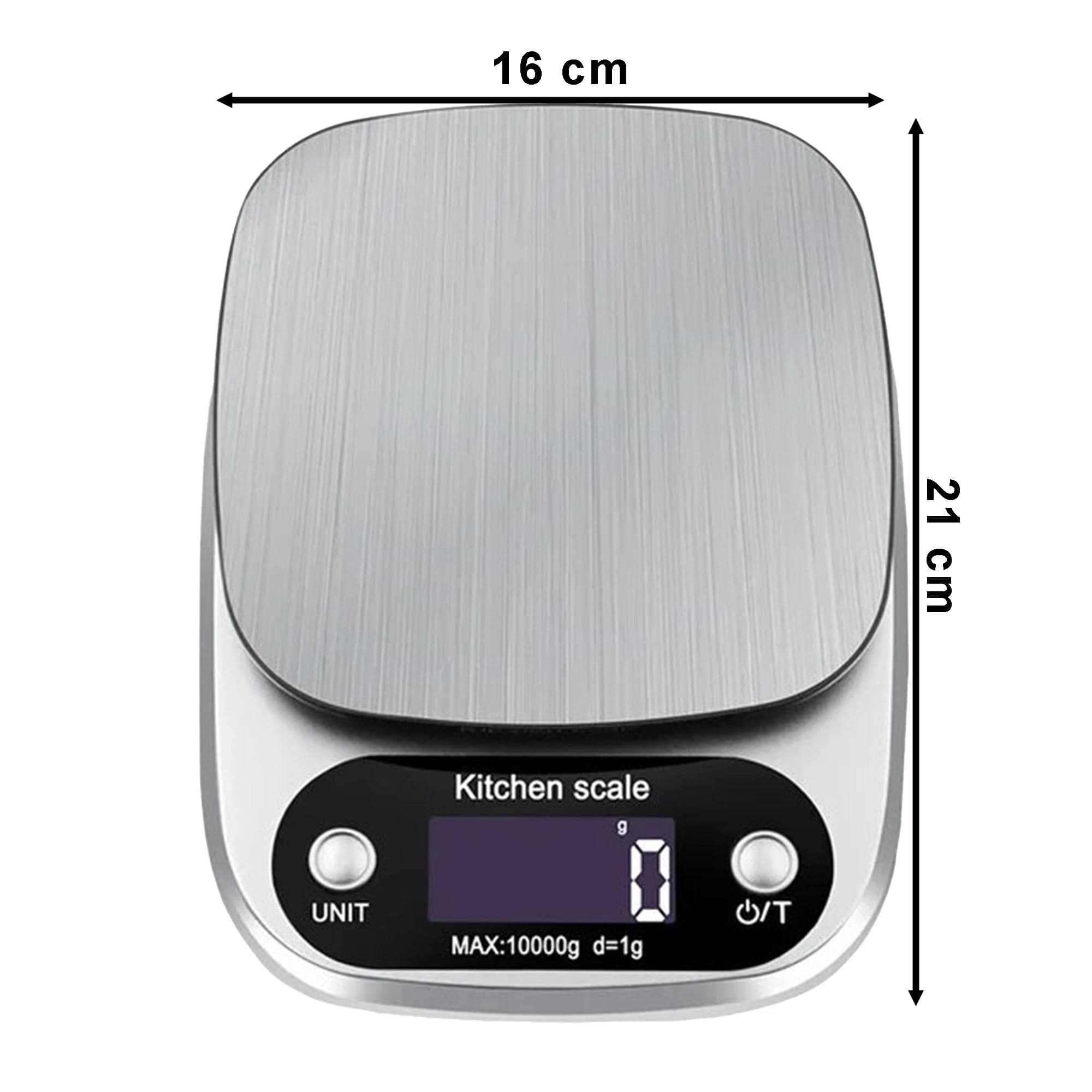 Eson - Digital Kitchen Scale Stainless Steel 8 Units Scale Division & Tare Function