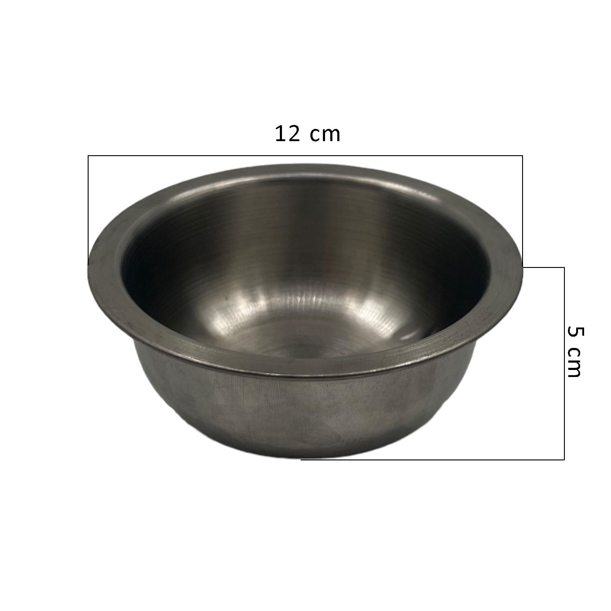 Eson - Stainless Steel Shaving Bowl With Lid 5x12cm
