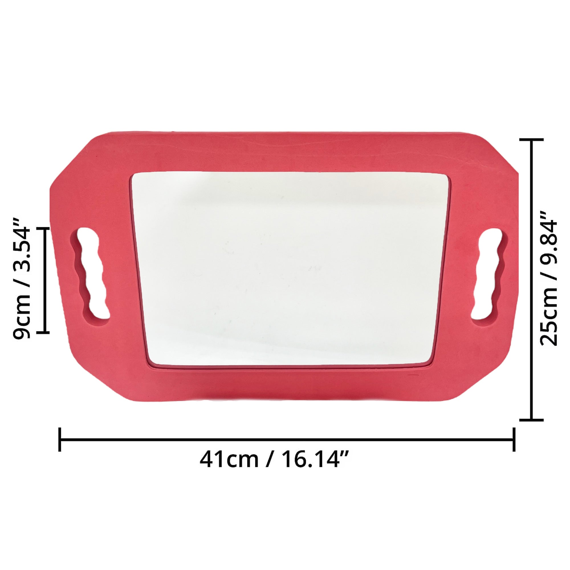 Eson - Foam Back Mirror Two Handed 41x25cm