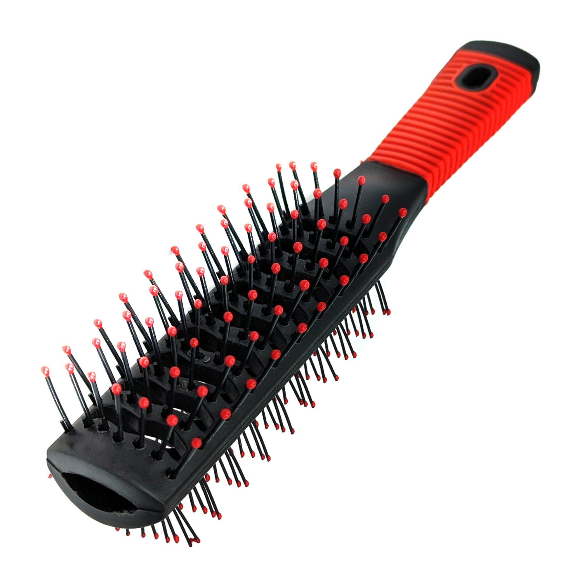 Eson - Vent Hair Brush Double Sided Tunnel 20x4cm (Red) - Eson Direct