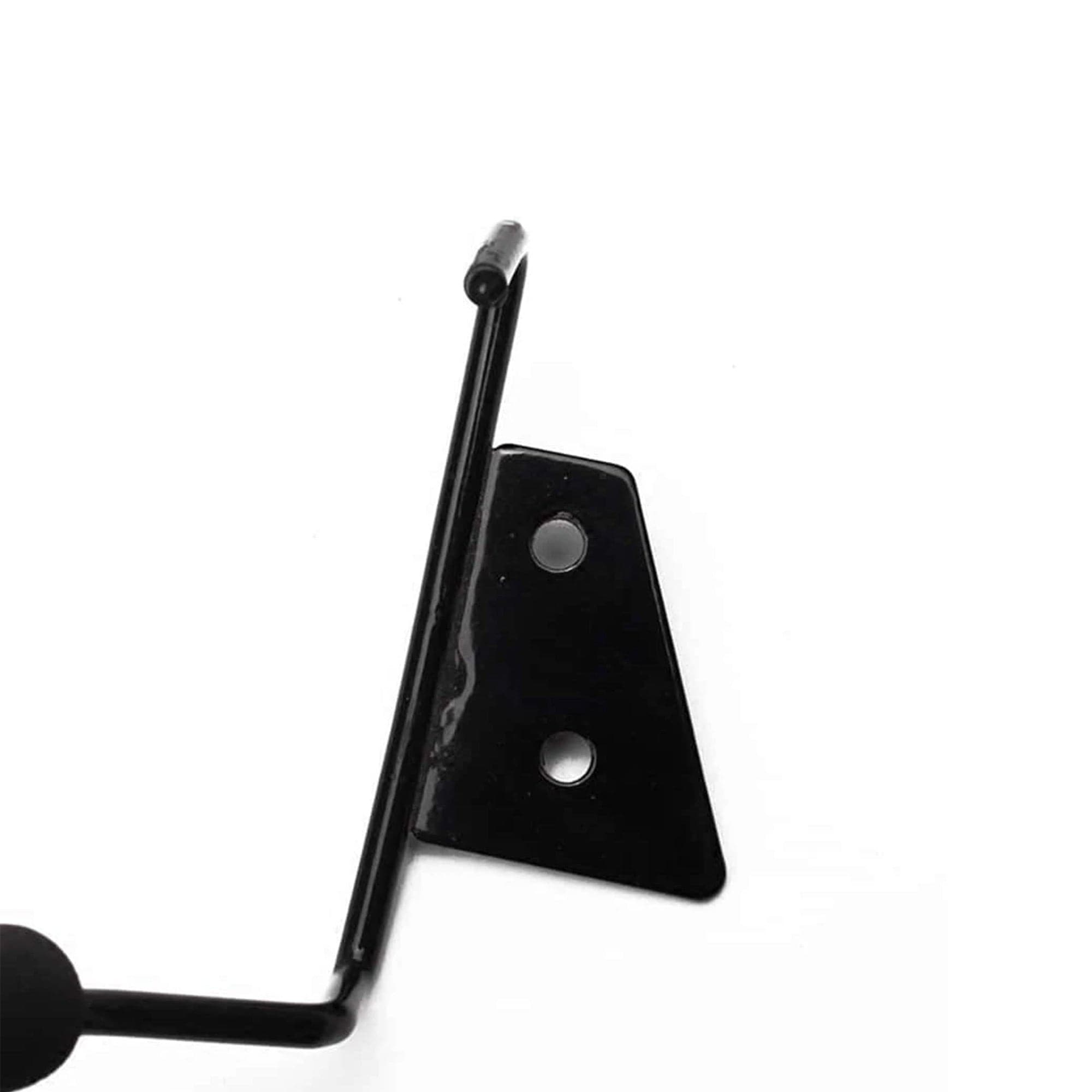 Eson - Hair Dryer Holder Wall Mounted With Rubber Grips (Black)