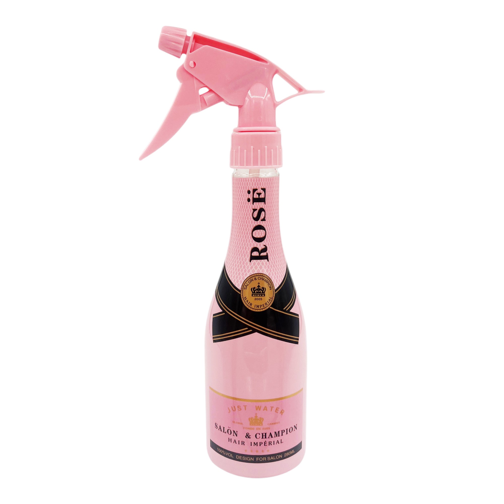 Eson - Water Spray Bottle 280ml Extreme Mist Sprayer Champagne Style (Pink)