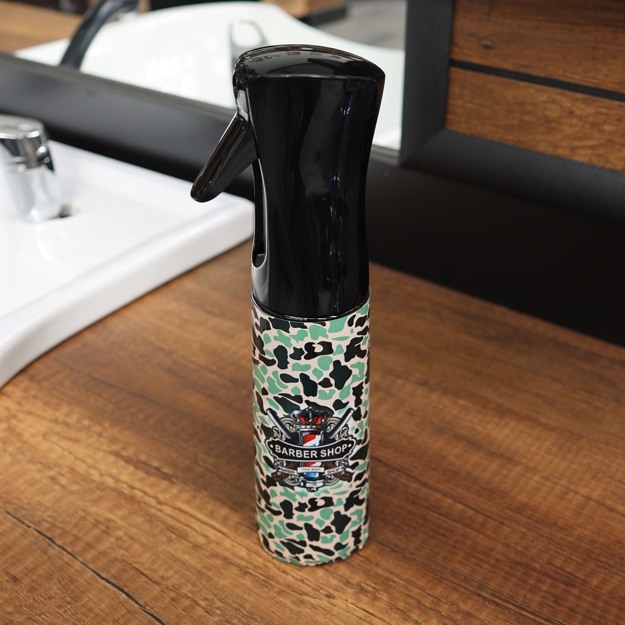 Eson - Hair Water Spray Bottle 300ml Empty Refillable Continuous Water (Camouflage)