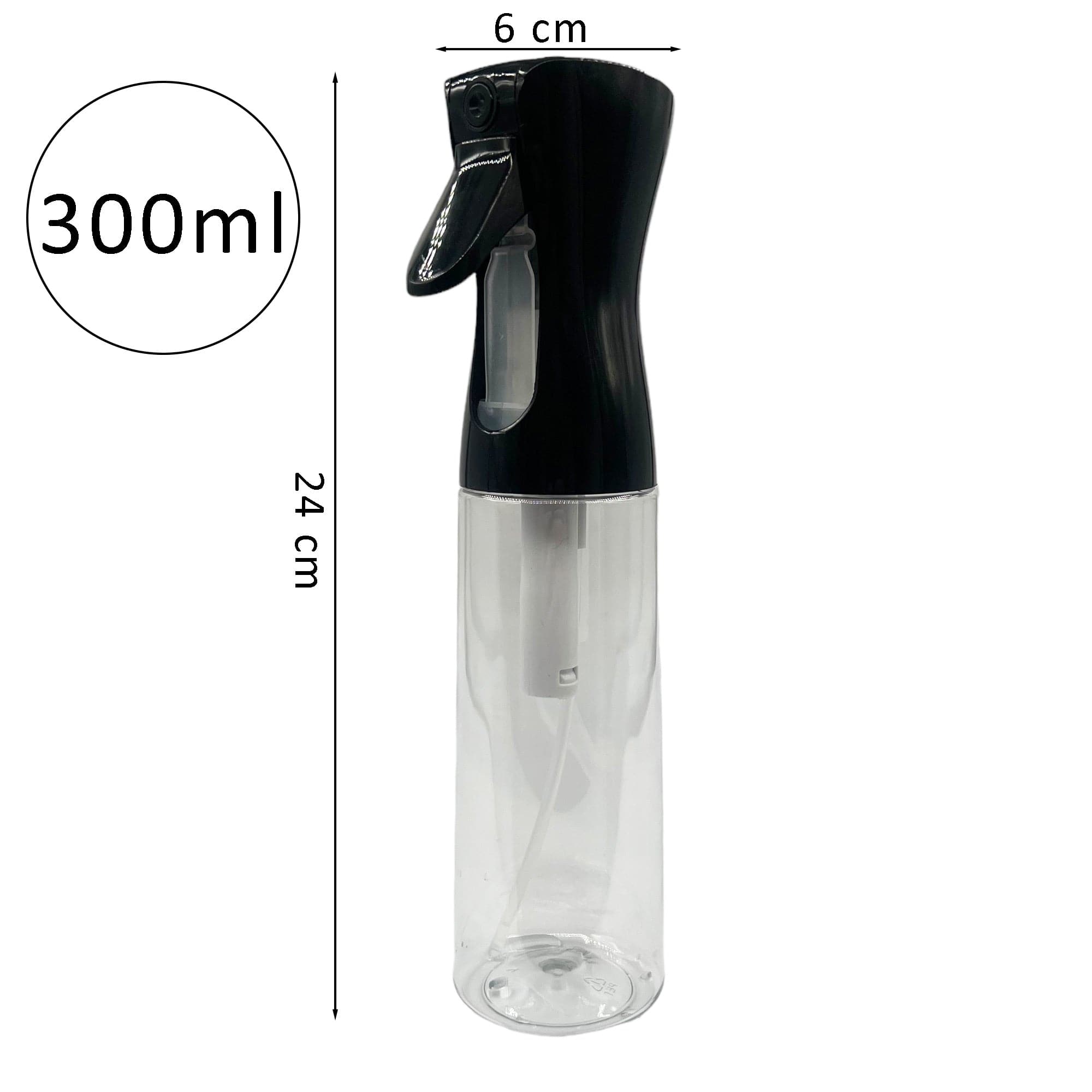 Eson - Water Spray Bottle 300ml Empty Refillable Continuous Water (Clear) - Eson Direct