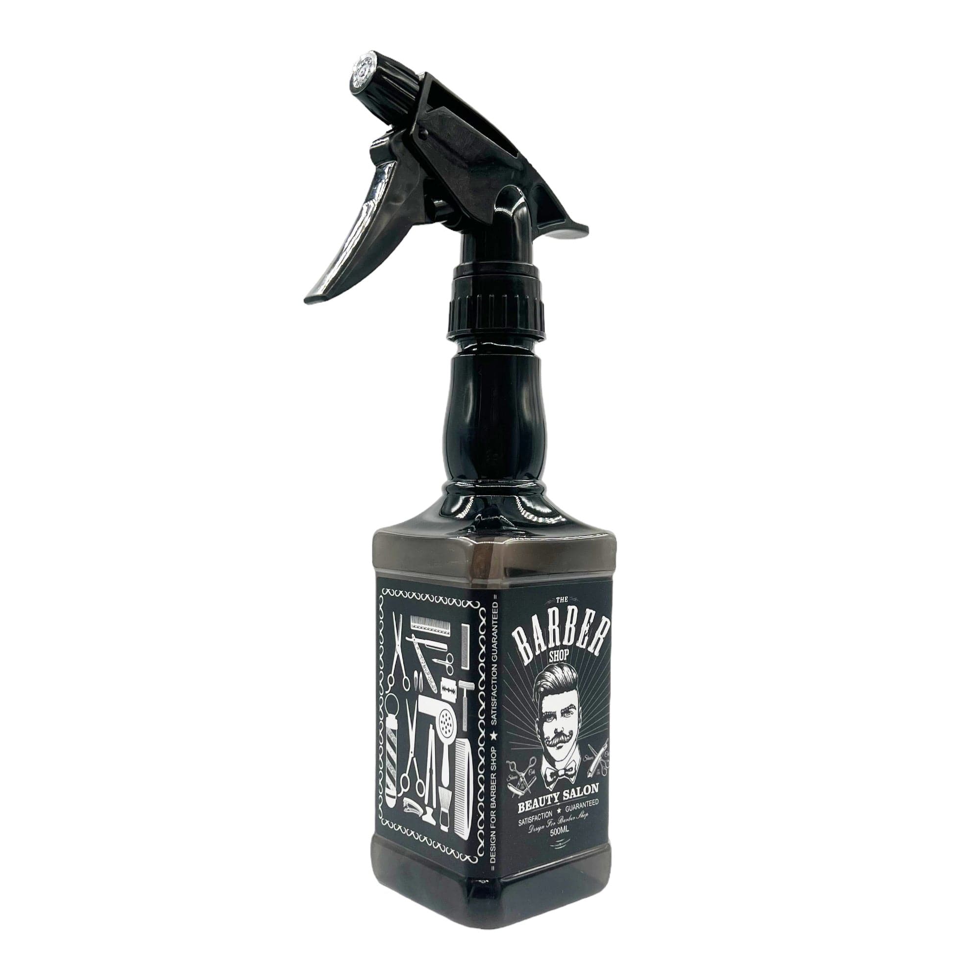 Eson - Water Spray Bottle 500ml Empty Refillable Ultra Fine Mist Sprayer (Black)