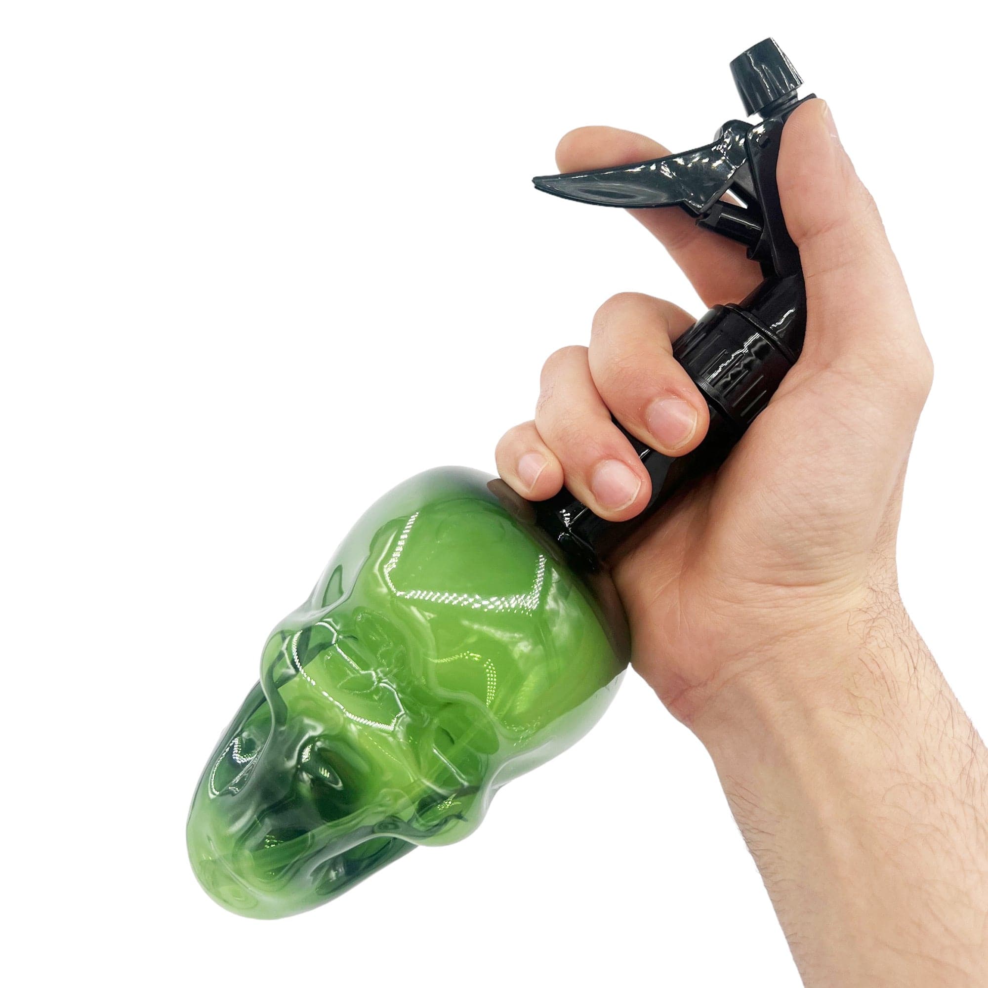 Eson - Hair Water Spray Bottle 500ml Extreme Mist Sprayer Skull Style (Green)