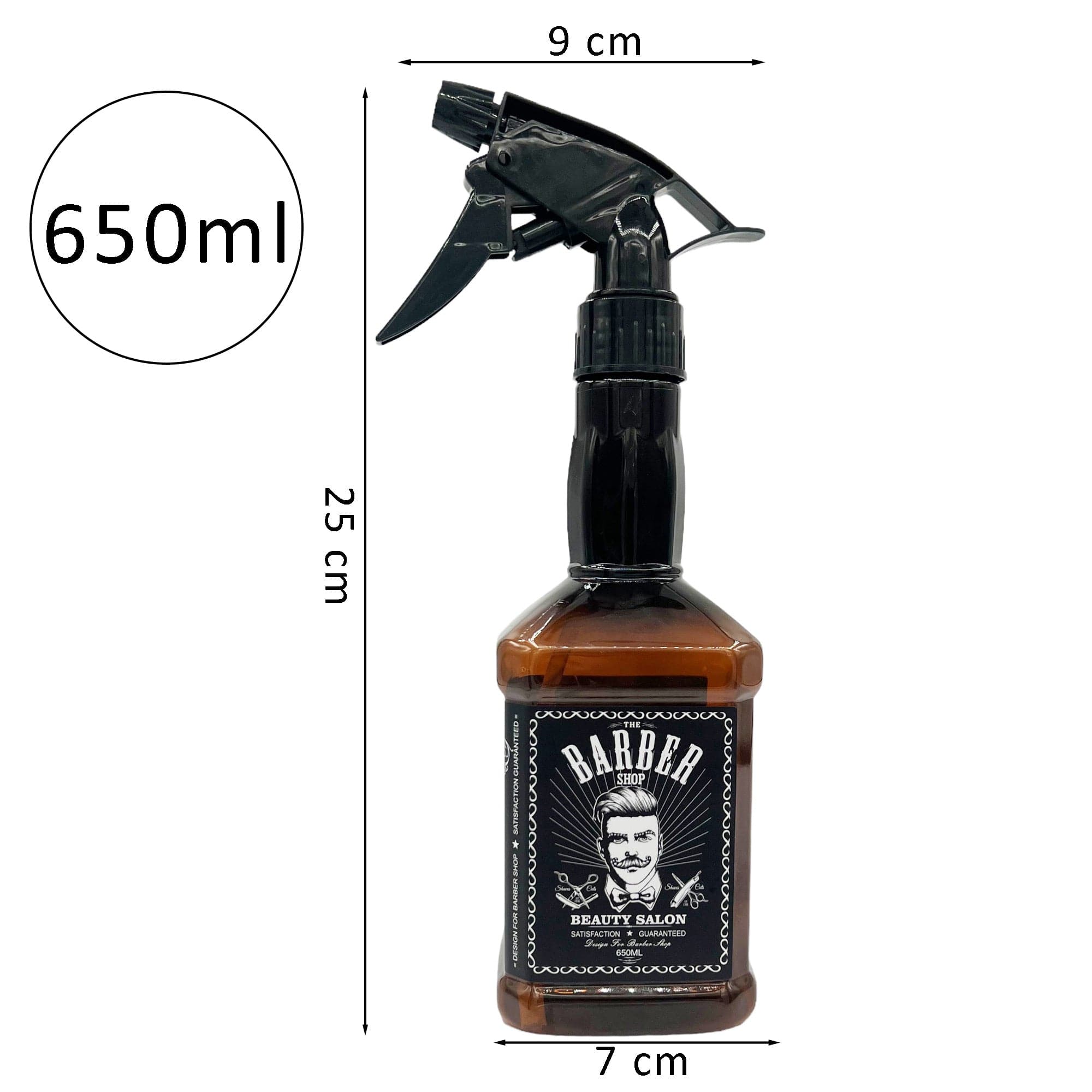 Eson - Hair Water Spray Bottle 650ml Extreme Mist Sprayer Whisky Style (Brown)