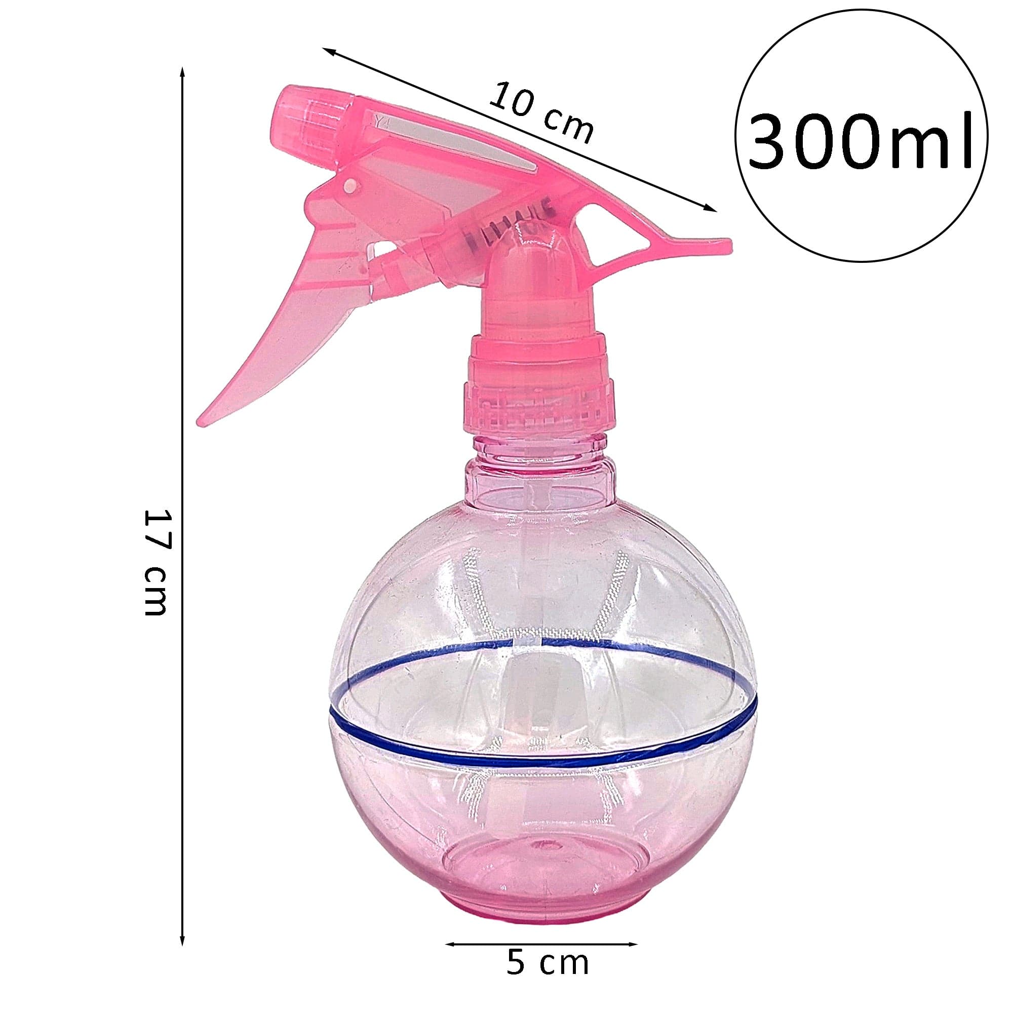 Eson - Water Spray Bottle 300ml Round Empty Refillable Ultra Fine Mist Sprayer (Pink) - Eson Direct