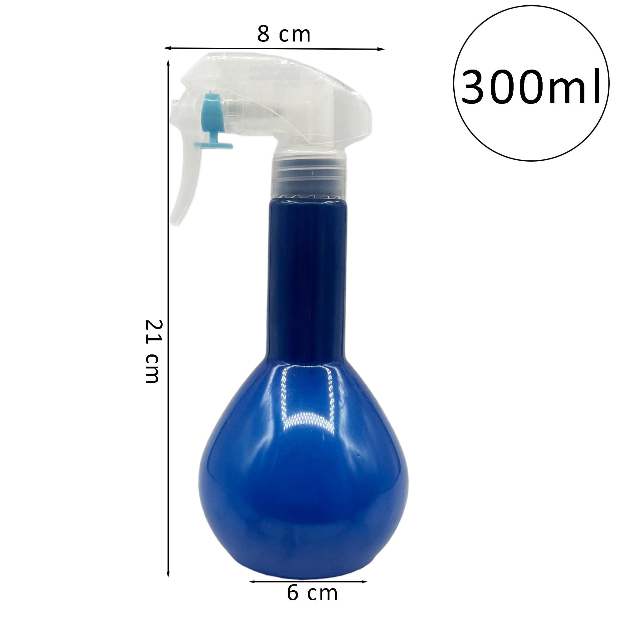 Eson - Hair Water Spray Bottle 300ml Round Empty Refillable Ultra Fine Mist Sprayer (Dark Blue)