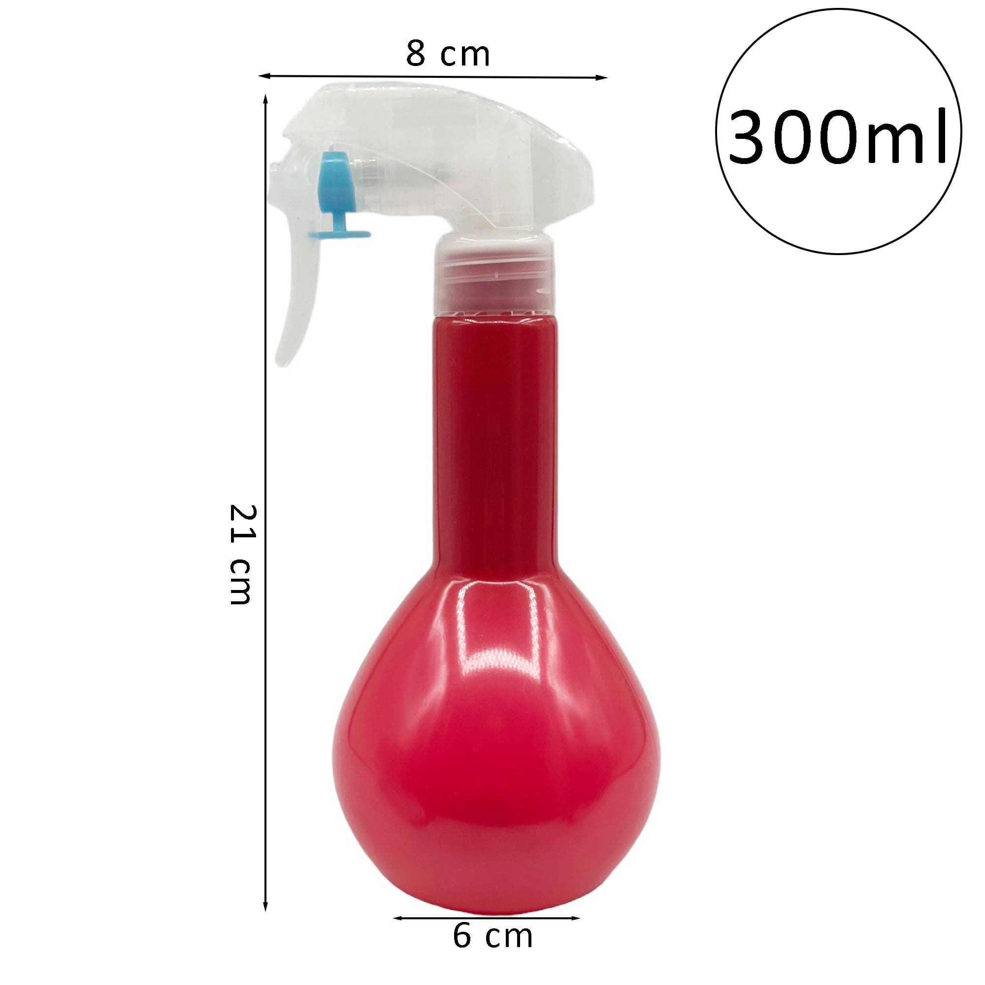 Eson - Water Spray Bottle 300ml Round Empty Refillable Ultra Fine Mist Sprayer (Hot Pink) - Eson Direct