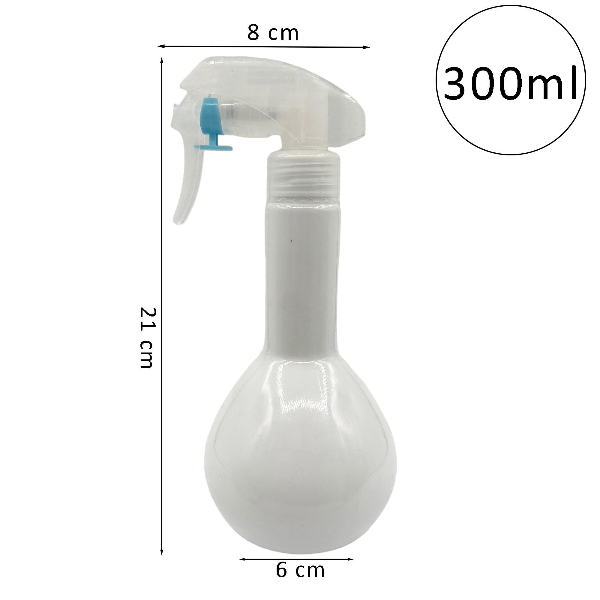 Eson - Water Spray Bottle 300ml Round Empty Refillable Ultra Fine Mist Sprayer (White) - Eson Direct