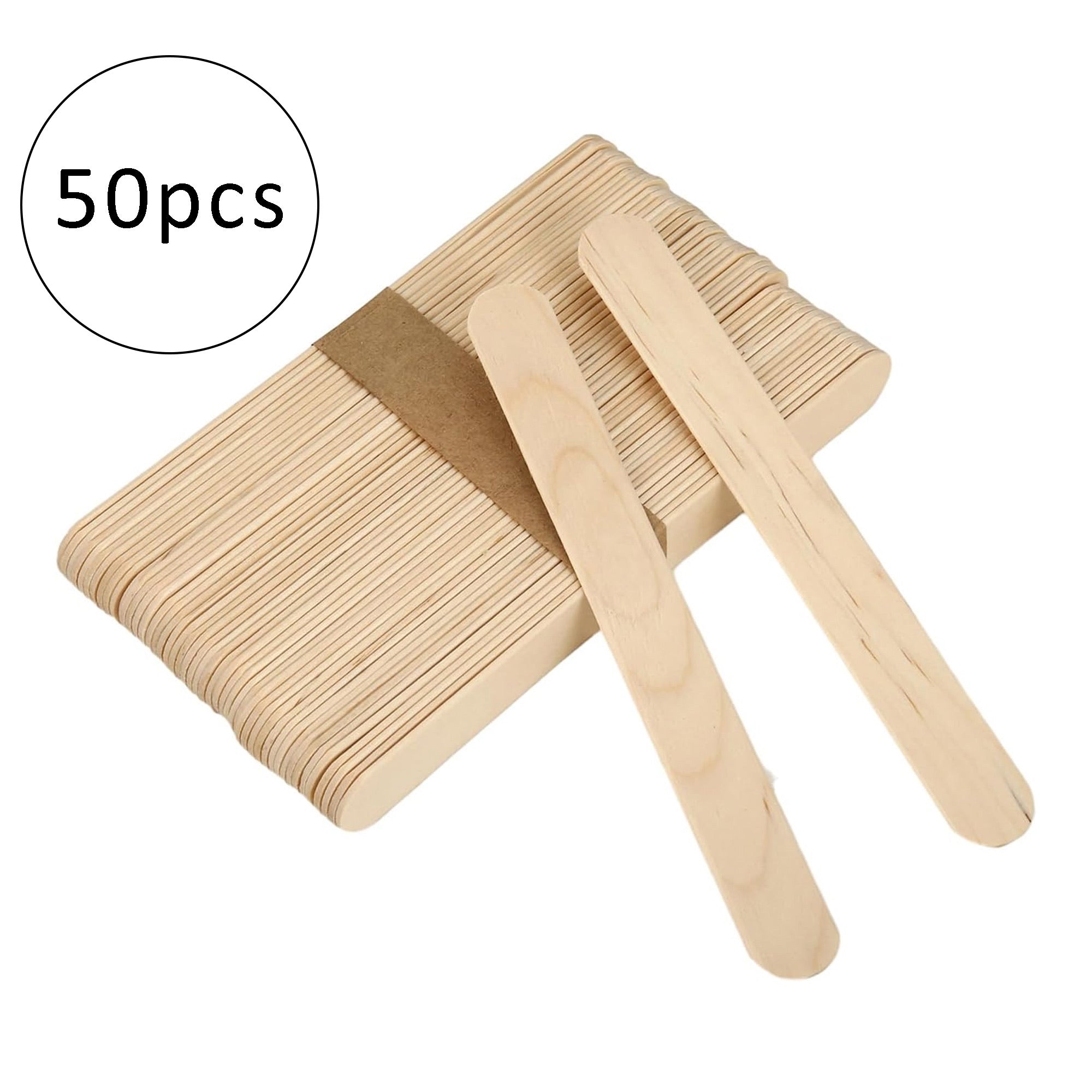 Eson - Waxing Spatula Disposable Wooden 15x1.7cm 50pcs