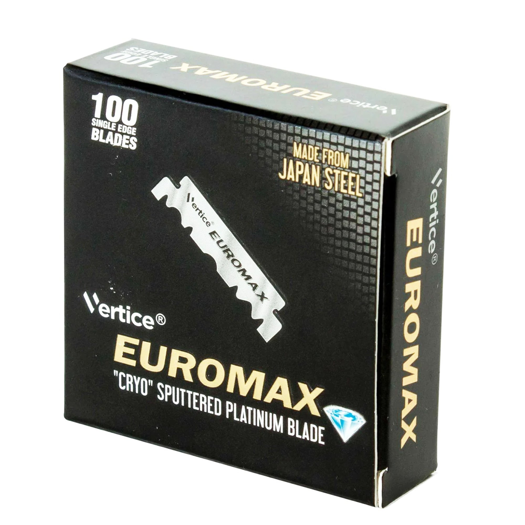 Euromax - Cyro Sputtered Platinum Blade Single Edge Blades (100pcs)