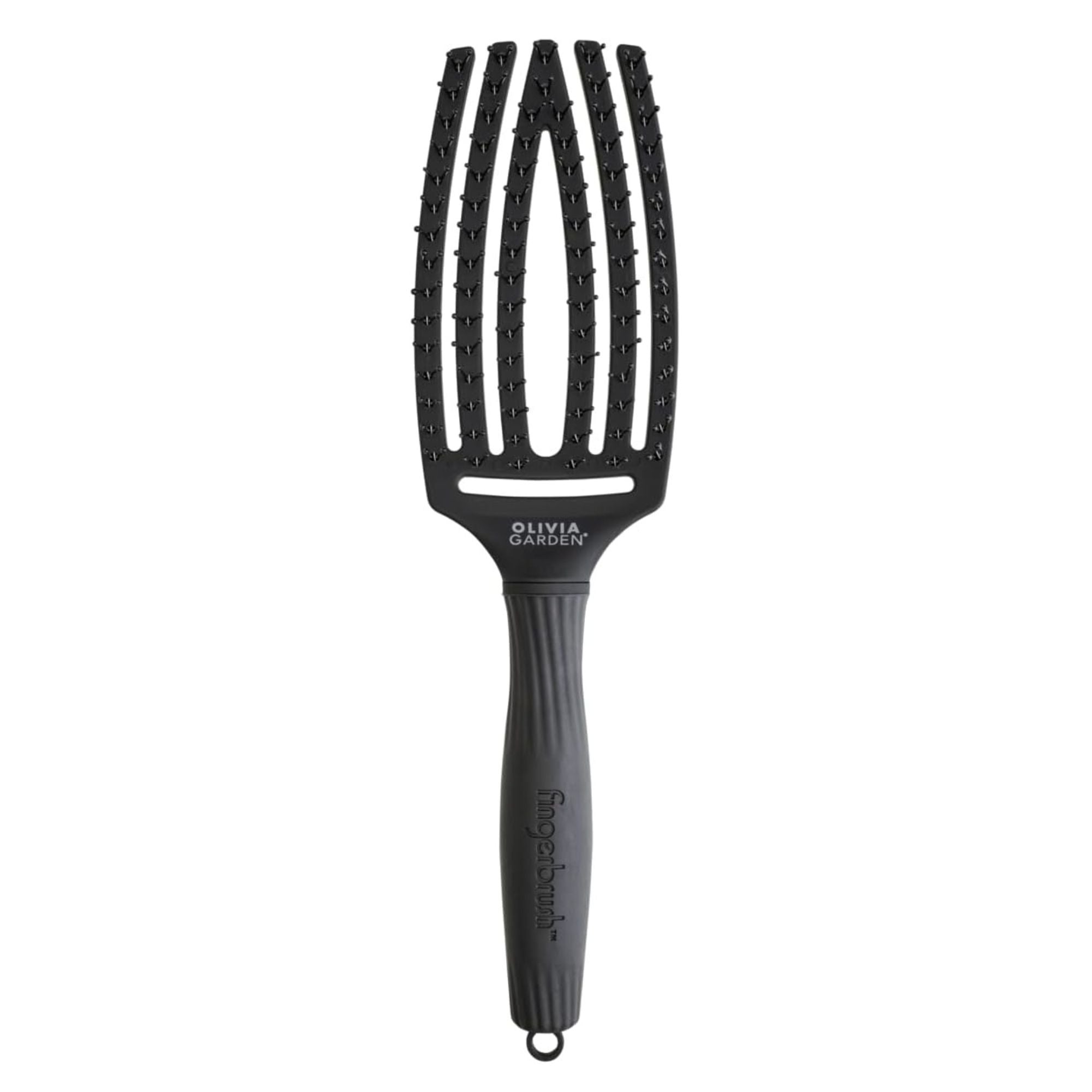 Olivia Garden - Fingerbrush Care Iconic Double Bristles Black