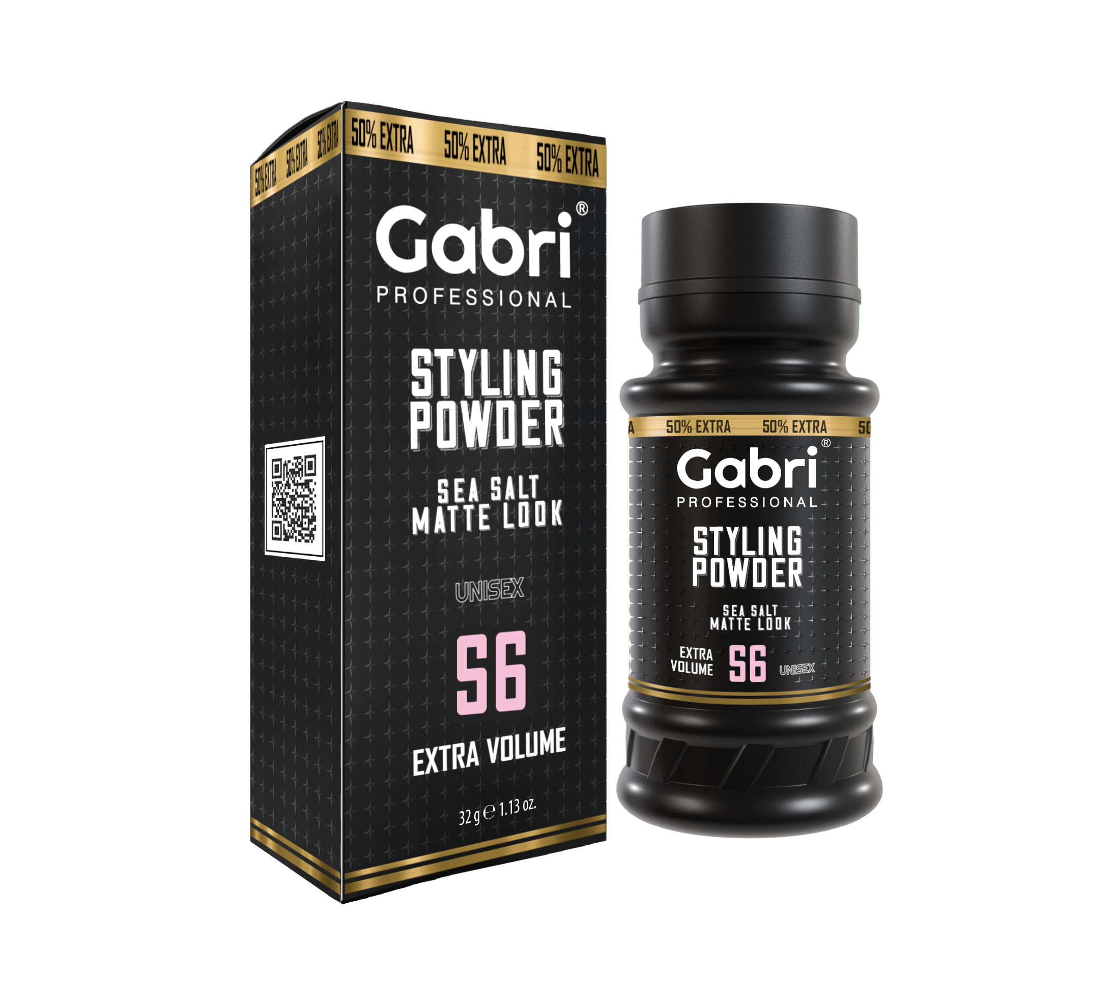 Gabri Professional -  Hair Styling Powder Sea Salt Matte Look S6 Extra Volume 32g