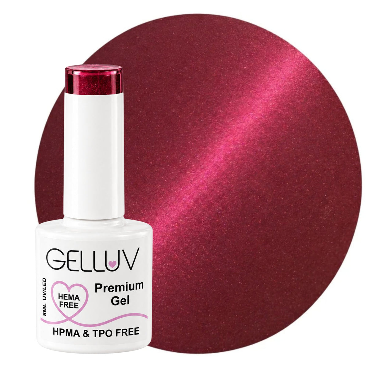 Gelluv - Gel Nail Polish Garnet Glow 8ml