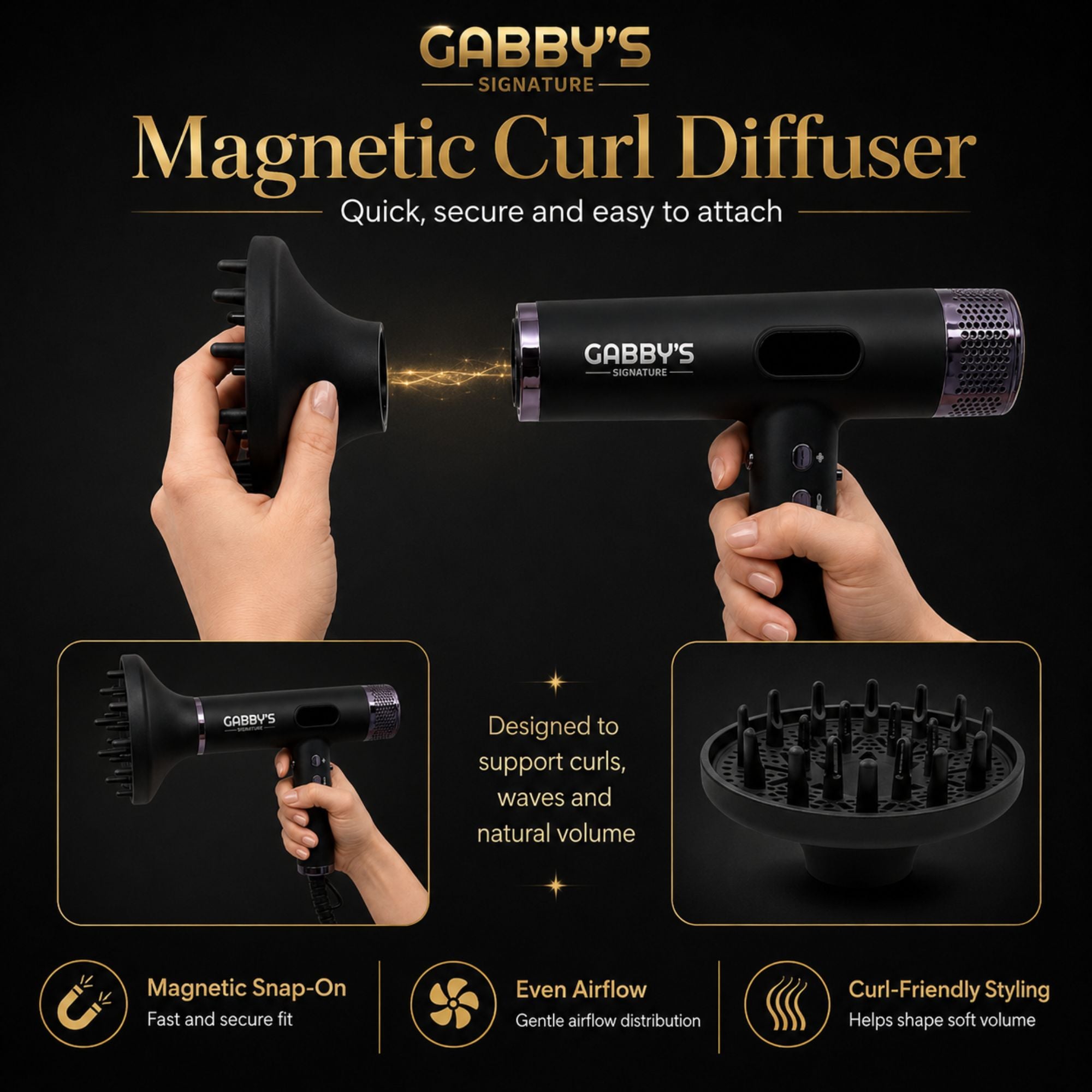 Gabby's Signature - ONXY Professional Hair Dryer