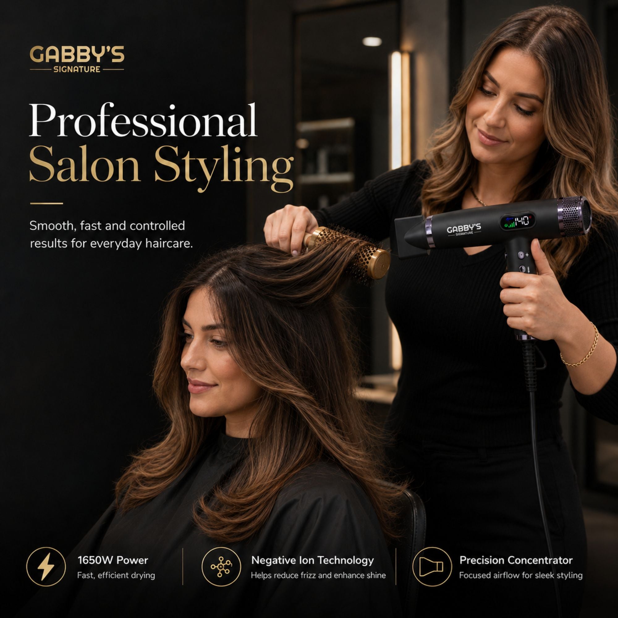 Gabby's Signature - ONXY Professional Hair Dryer