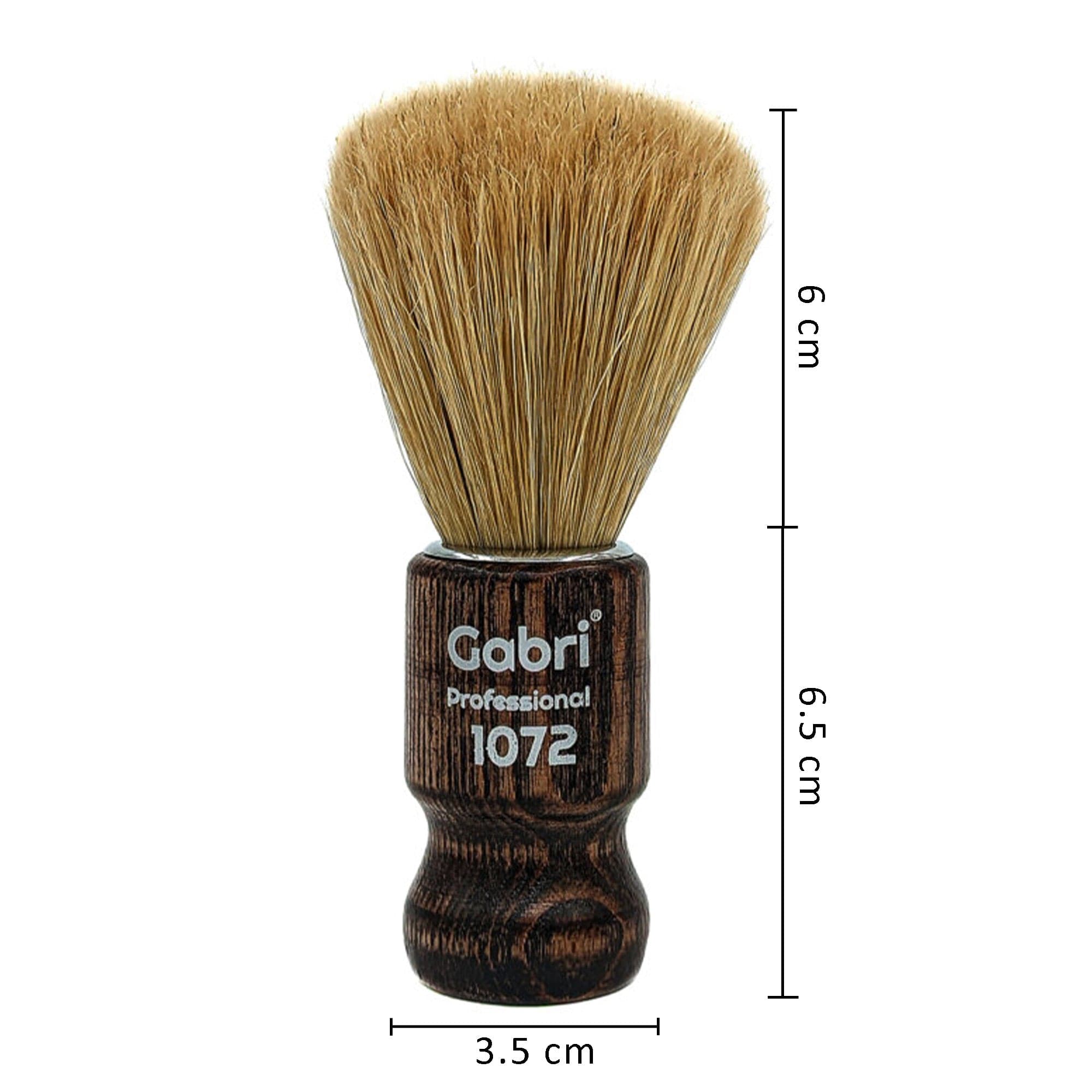 Gabri - Shaving Brush Authentic Dark Wooden Hand Made 1072 12.5cm