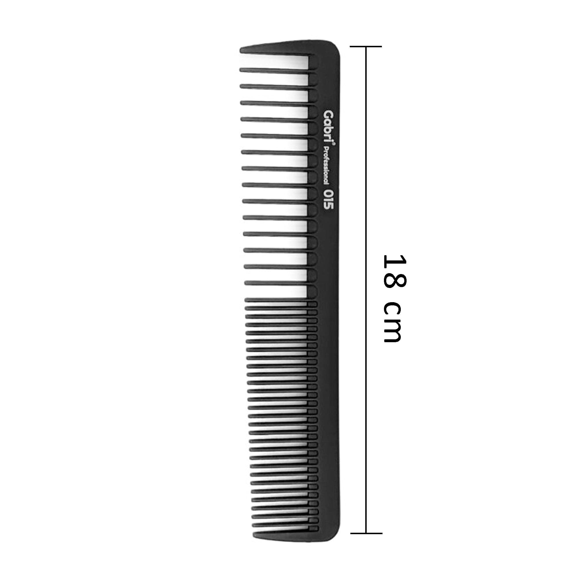 Gabri - Hair Taper Comb 2in1 Wide & Fine Tooth No.015 18cm