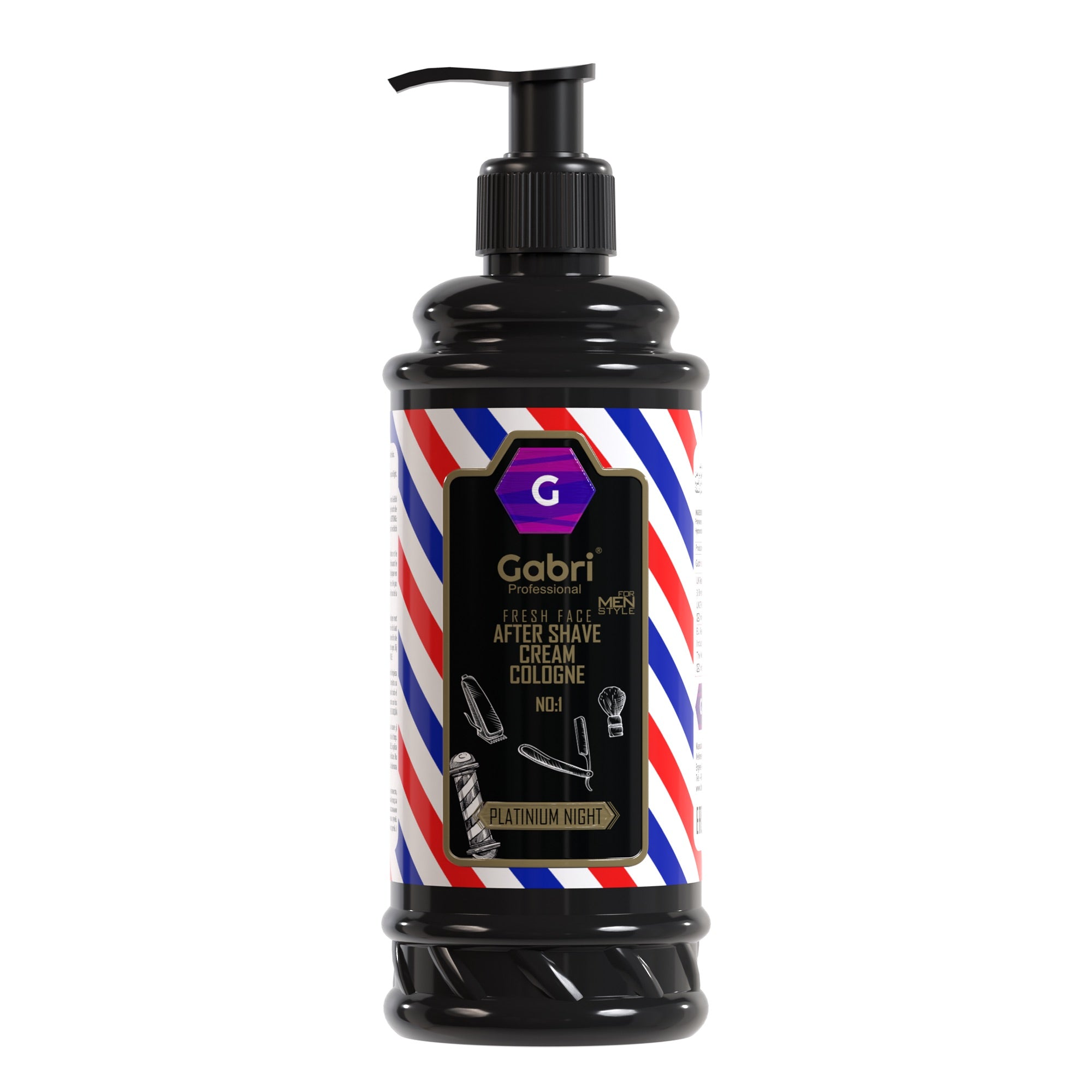 Gabri Professional - After Shave Cream Cologne No.1 Platinum Night 400ml