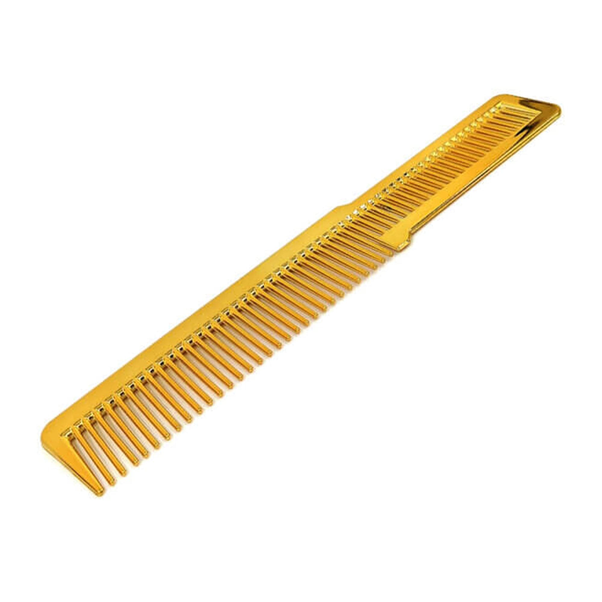 Gabri - Flat Top Comb Gold Metal Effect 20cm