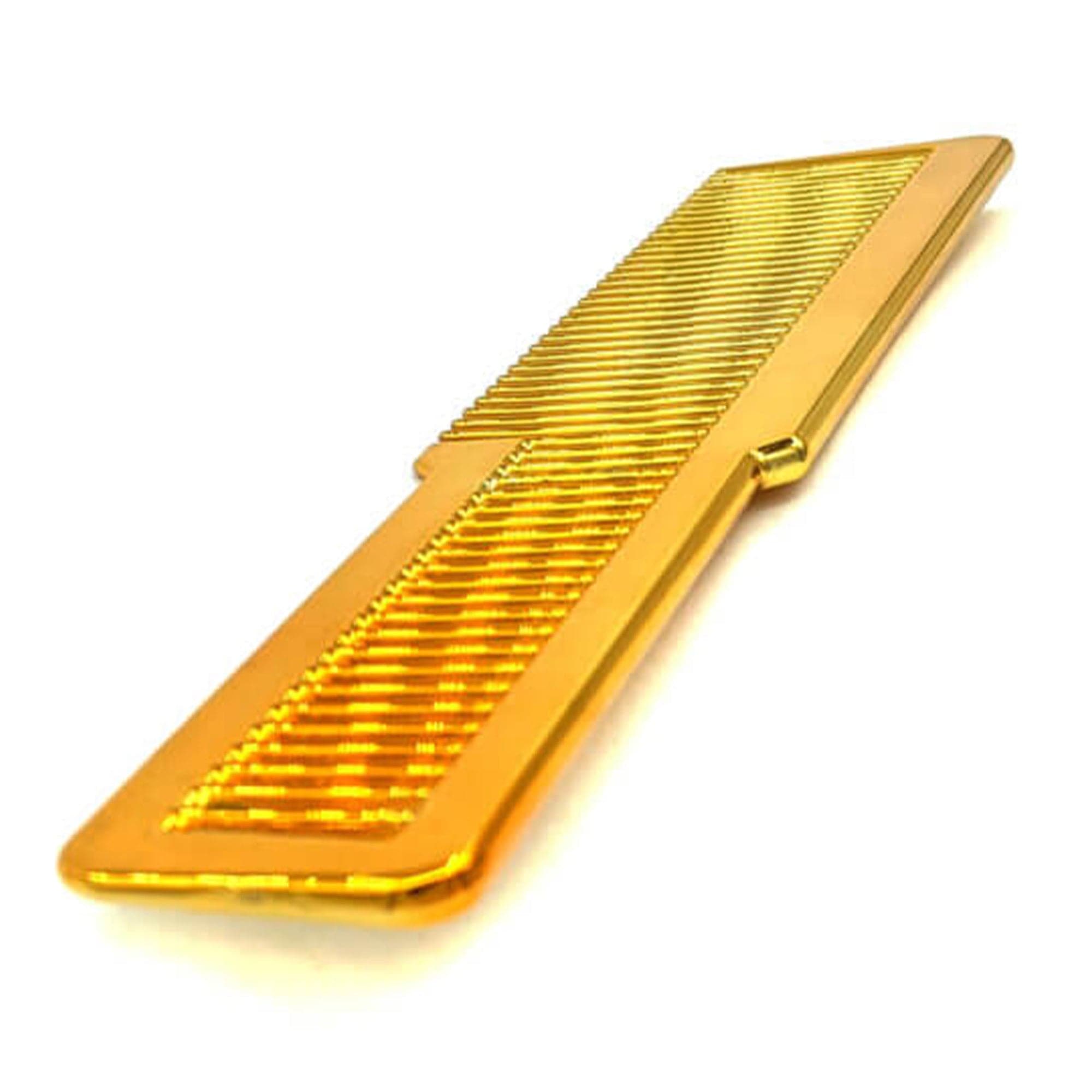 Gabri - Flat Top Comb Gold Metal Effect 20cm