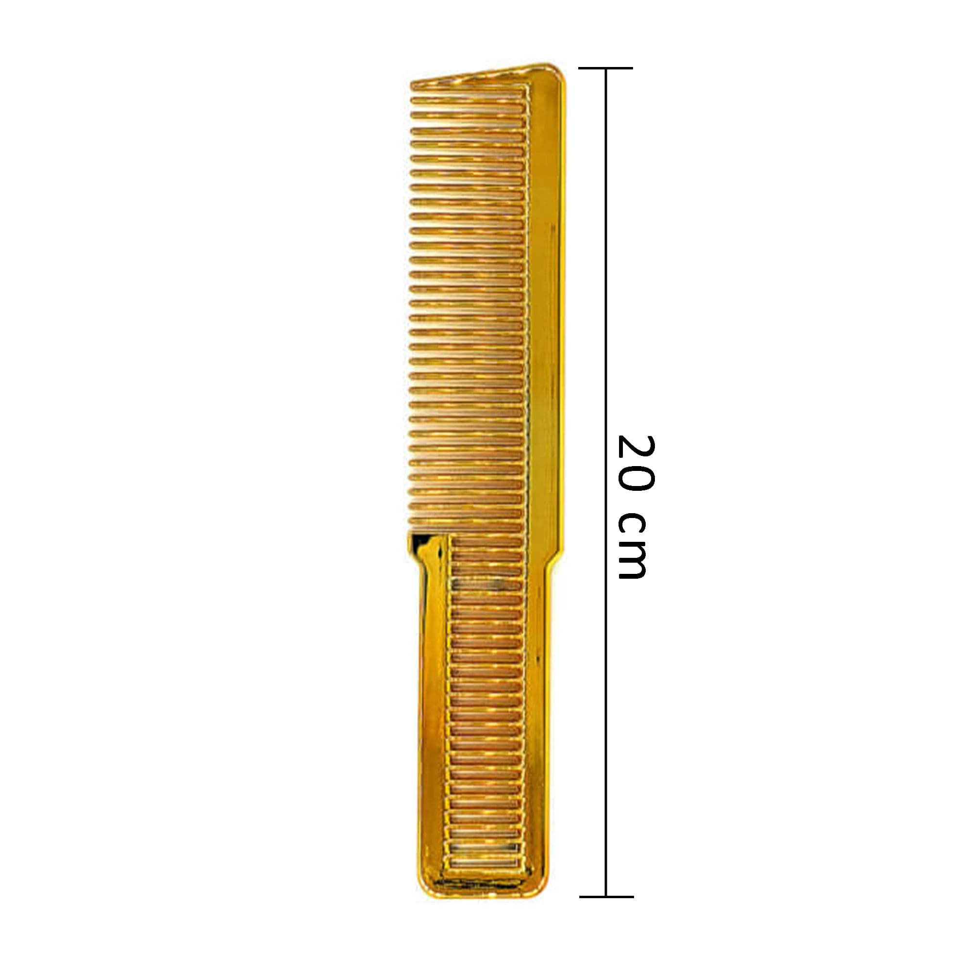 Gabri - Flat Top Comb Gold Metal Effect 20cm