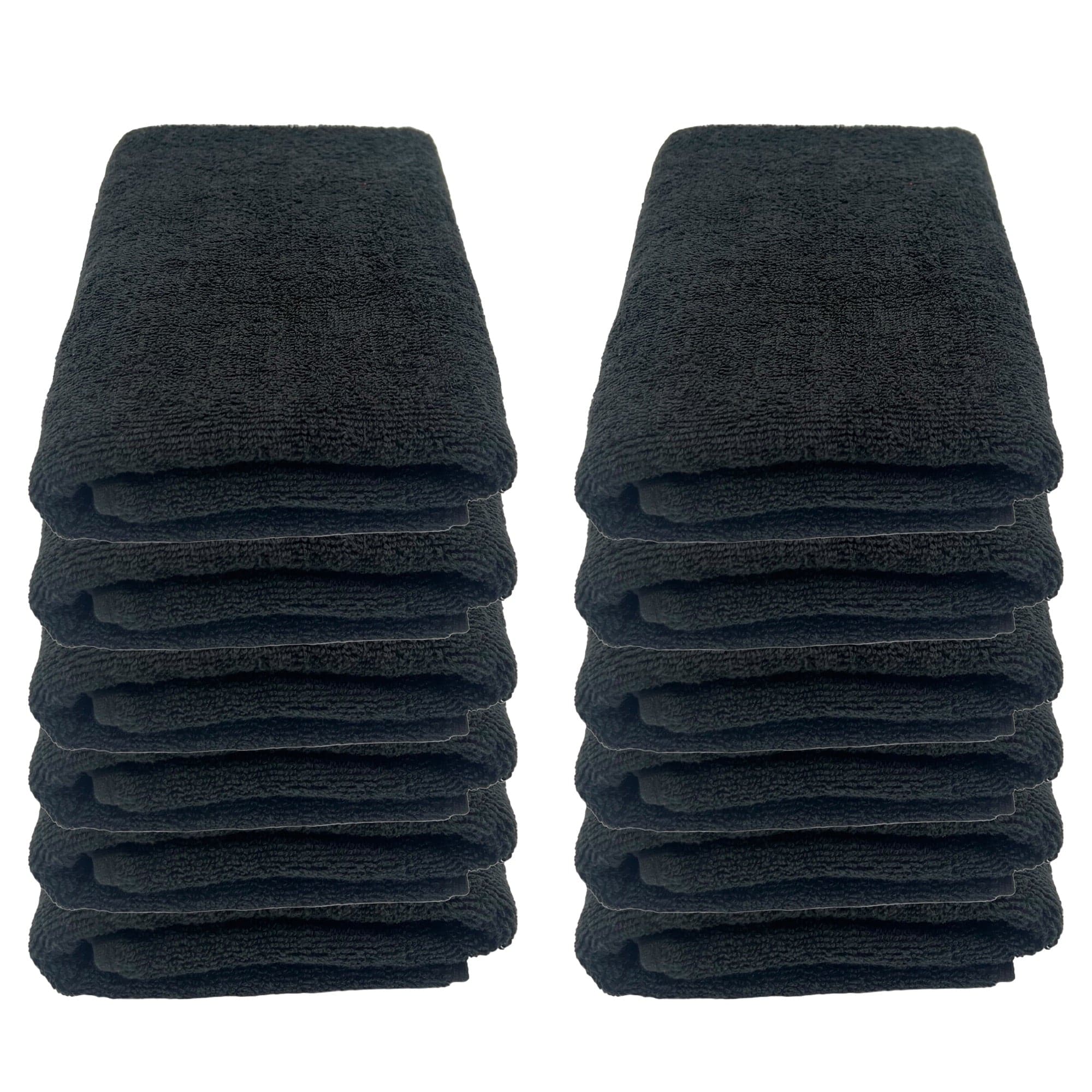 Gabri - Barber Hairdressing Towel Black 100% Cotton 85x50cm (12pcs)