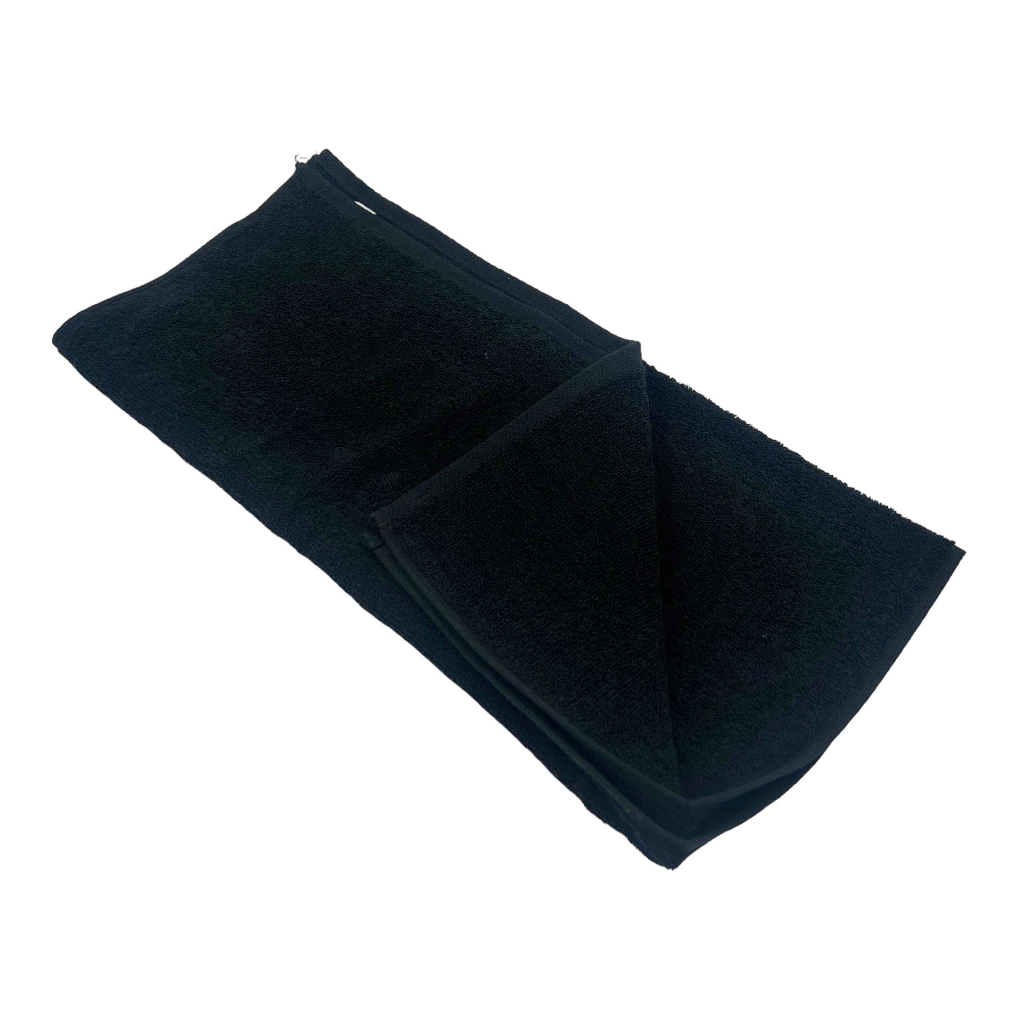 Gabri - Barber Hairdressing Towel Black 100% Cotton 85x50cm (12pcs)