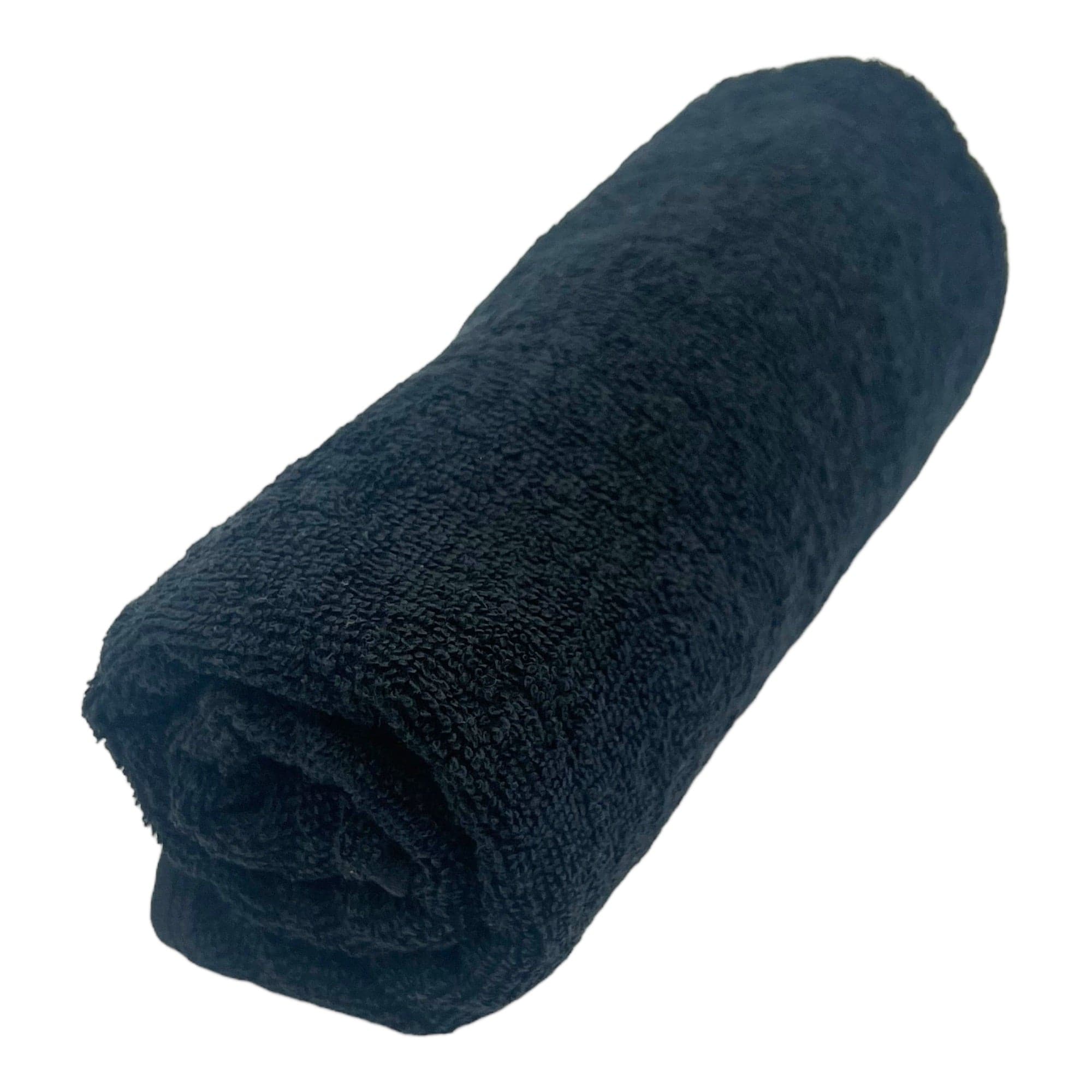 Gabri - Barber Hairdressing Towel Black 100% Cotton 85x50cm (12pcs)