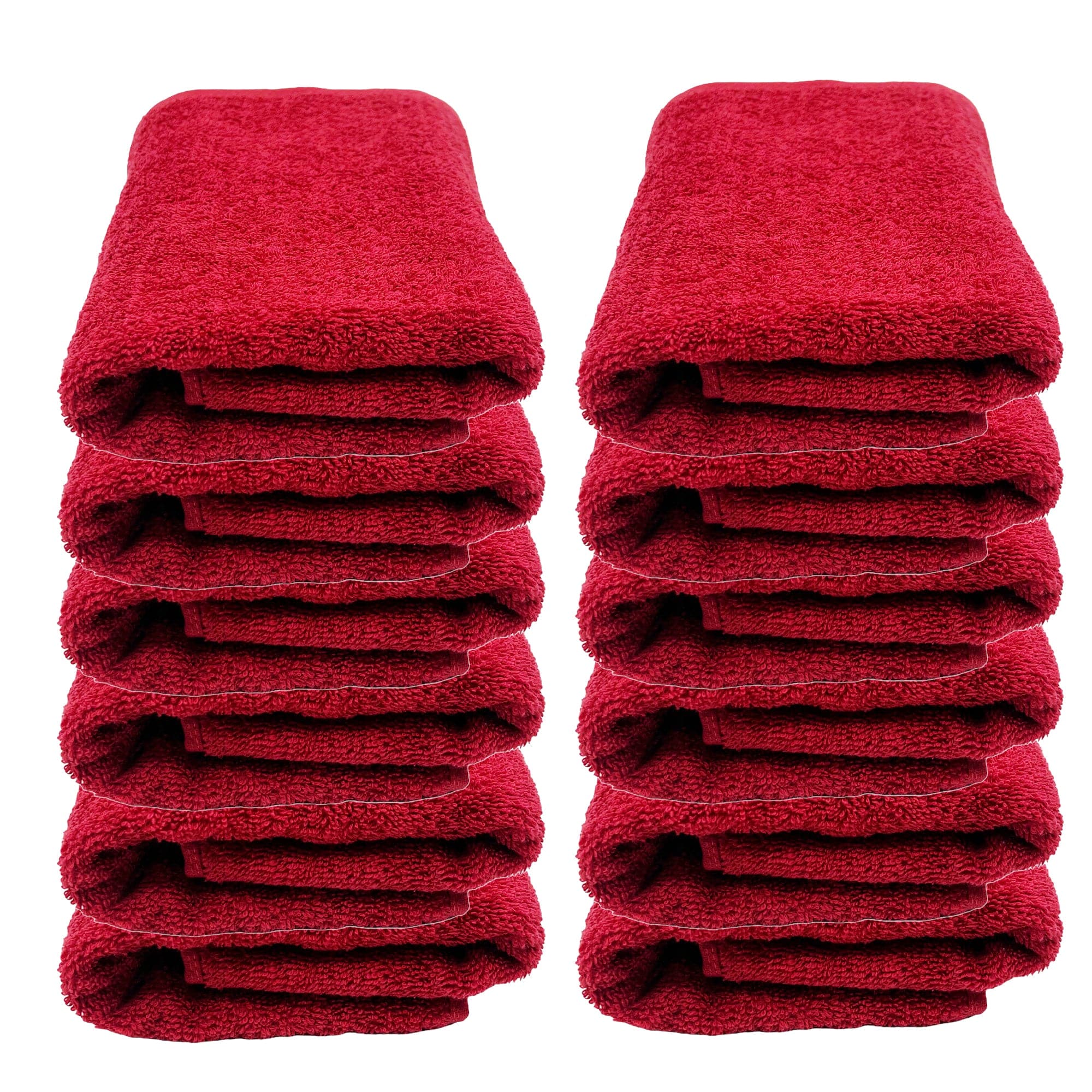 Gabri - Barber Hairdressing Towel Red 100% Cotton 85x50cm (12pcs)