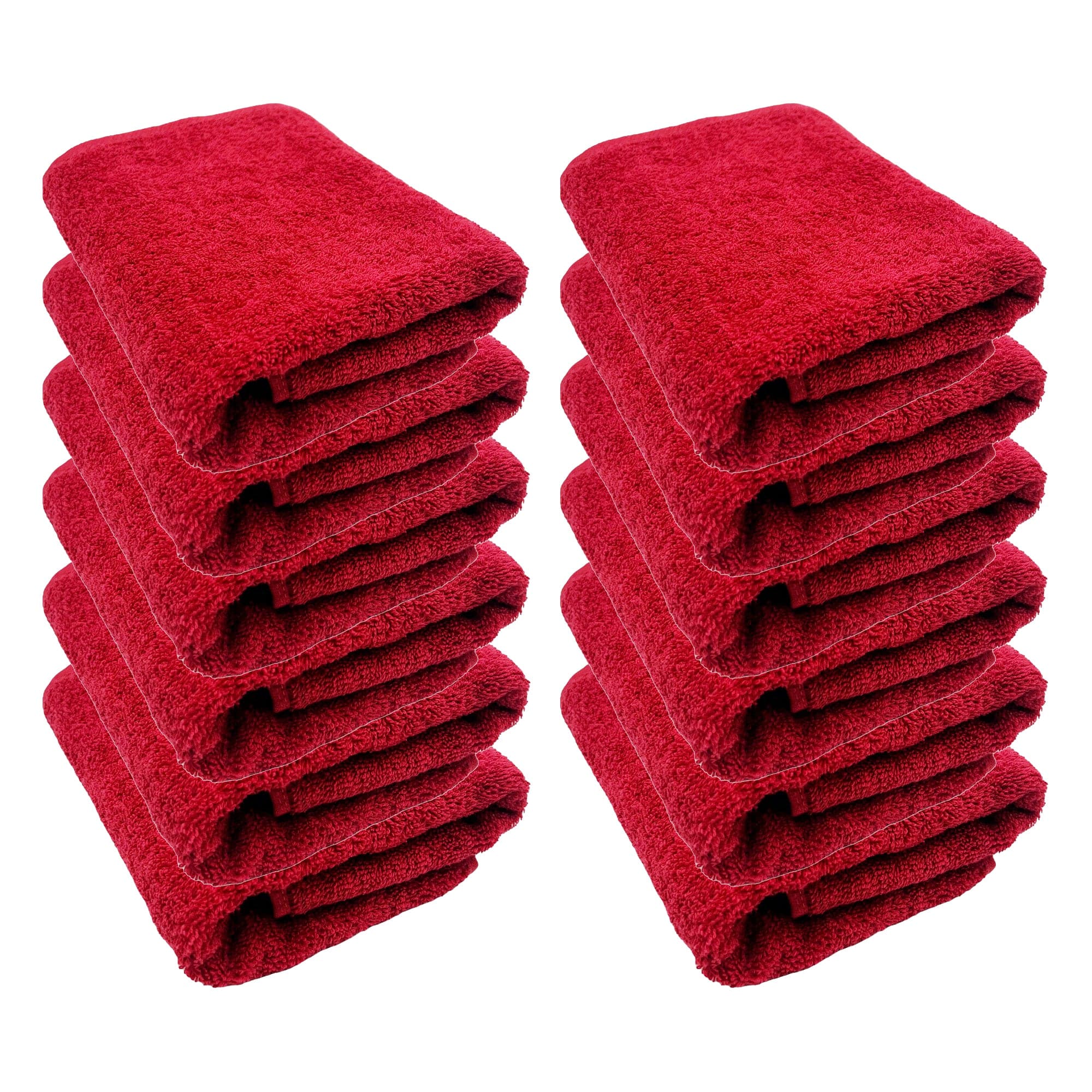 Gabri - Barber Hairdressing Towel Red 100% Cotton 85x50cm (12pcs)